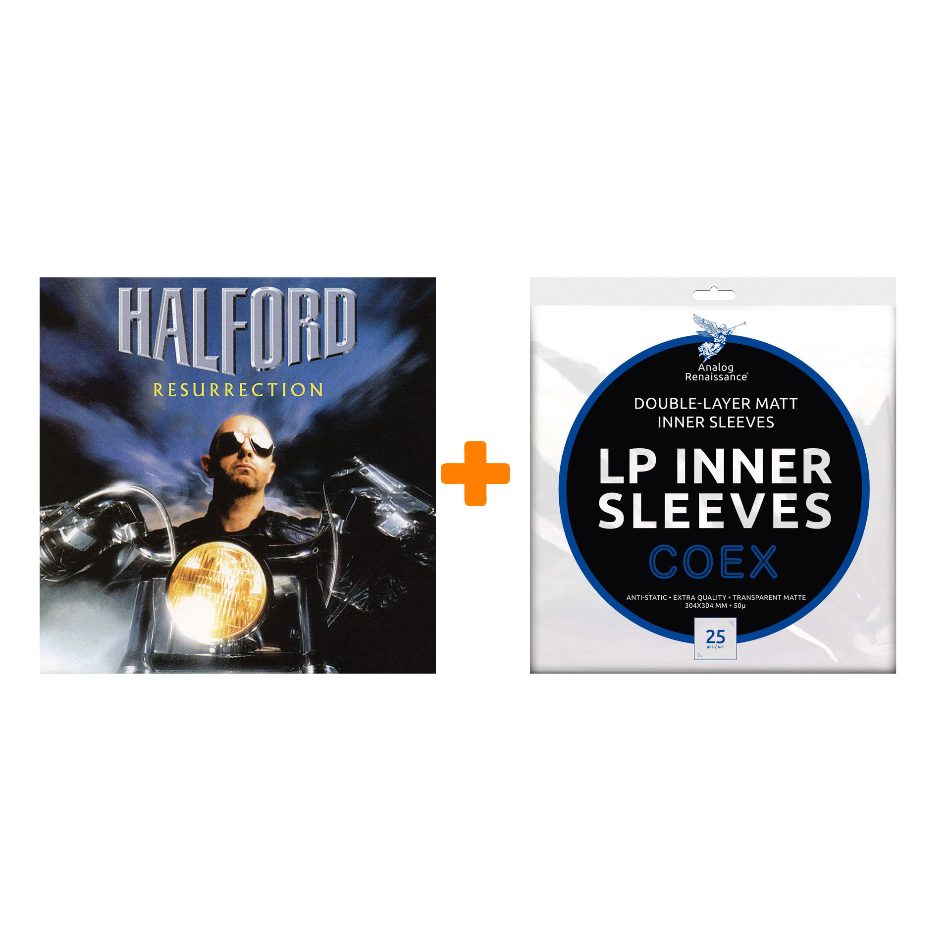 

HALFORD Resurrection 2LP + Конверты внутренние COEX для грампластинок 12" 25шт Набор