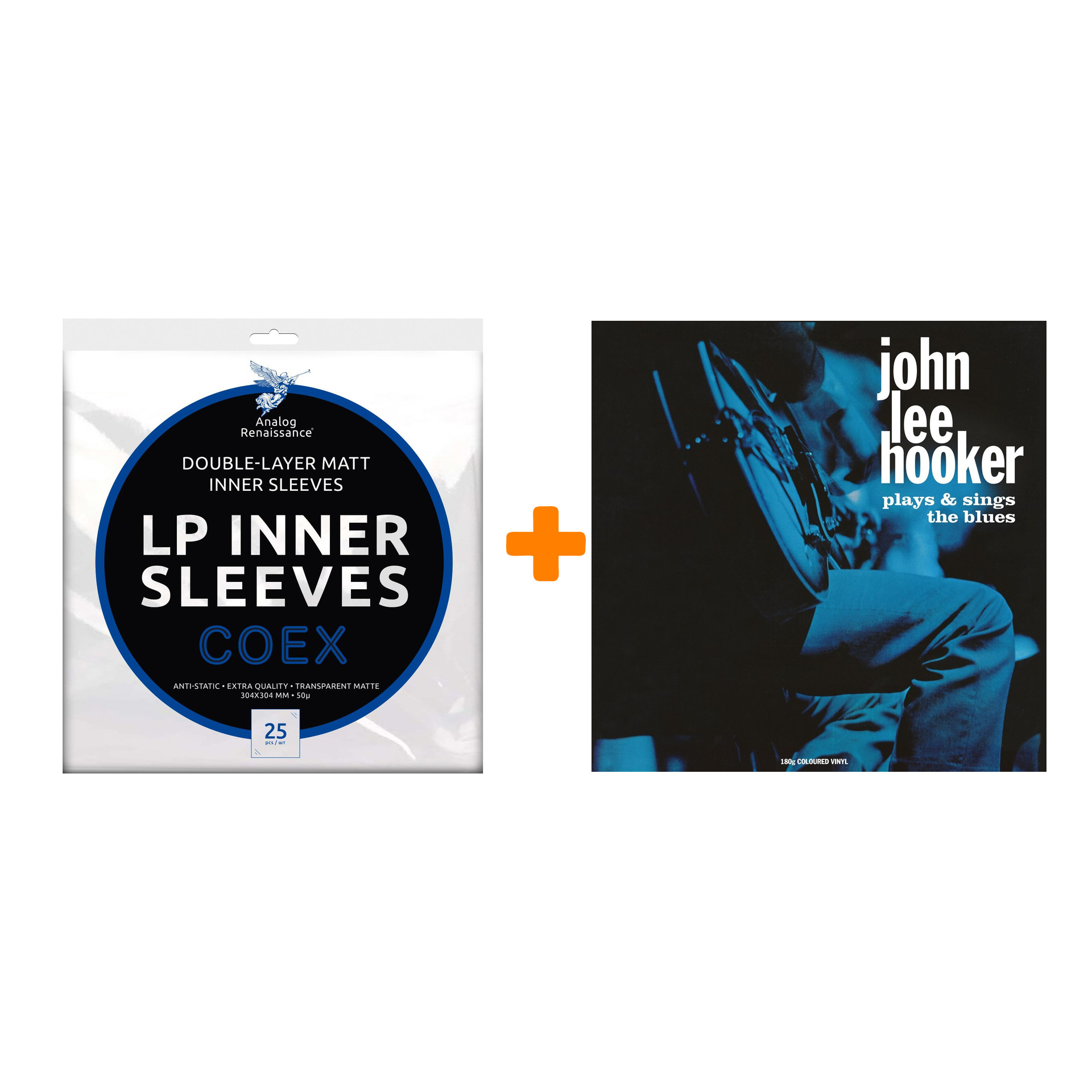 HOOKER JOHN LEE Plays & Sings The Blues Coloured Purple Vinyl LP + Конверты внутренние COEX для грампластинок 12 25шт Набор