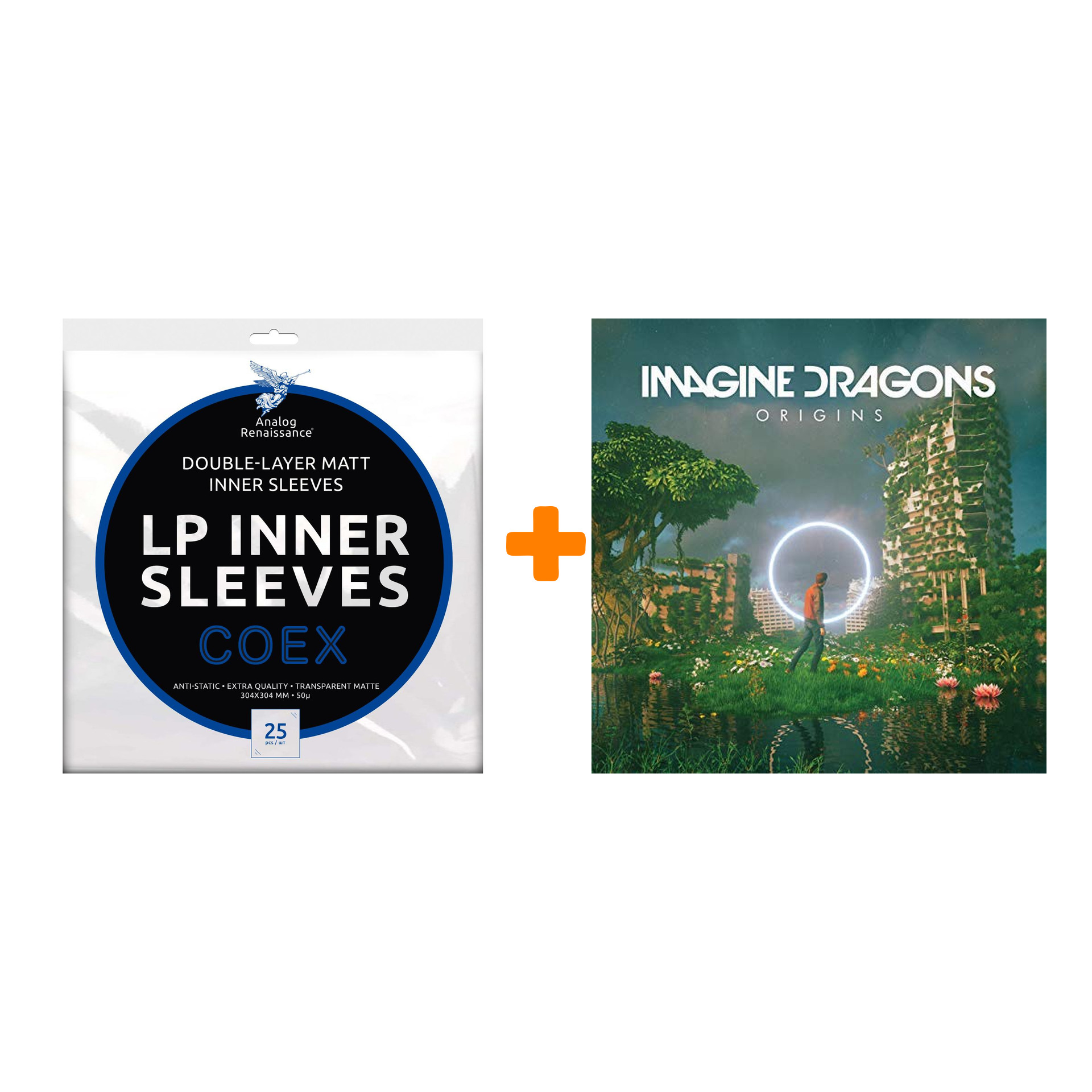 IMAGINE DRAGONS Origins 2LP + Конверты внутренние COEX для грампластинок 12 25шт Набор