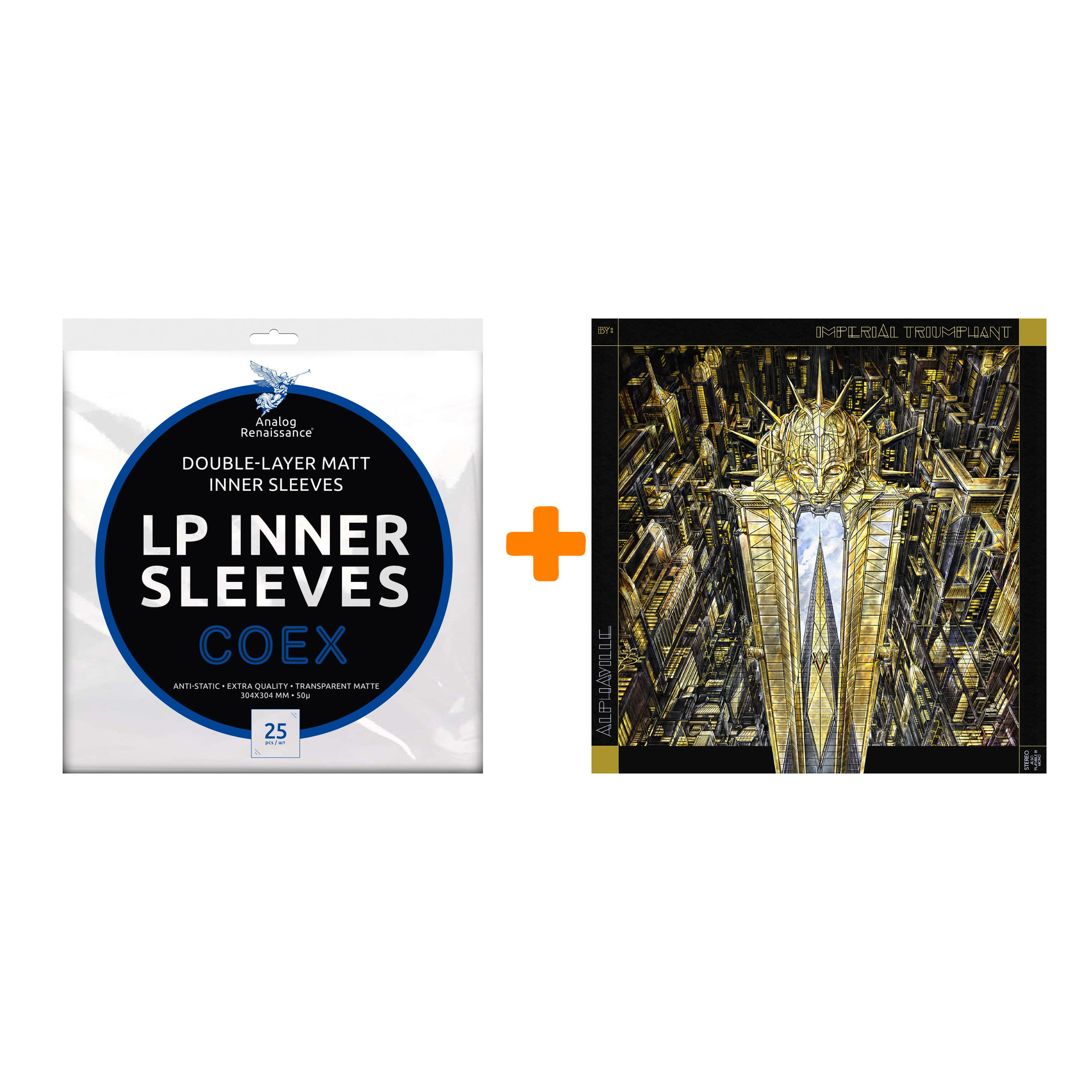 

IMPERIAL TRIUMPHANT Alphaville 2LP + Конверты внутренние COEX для грампластинок 12" 25шт Набор
