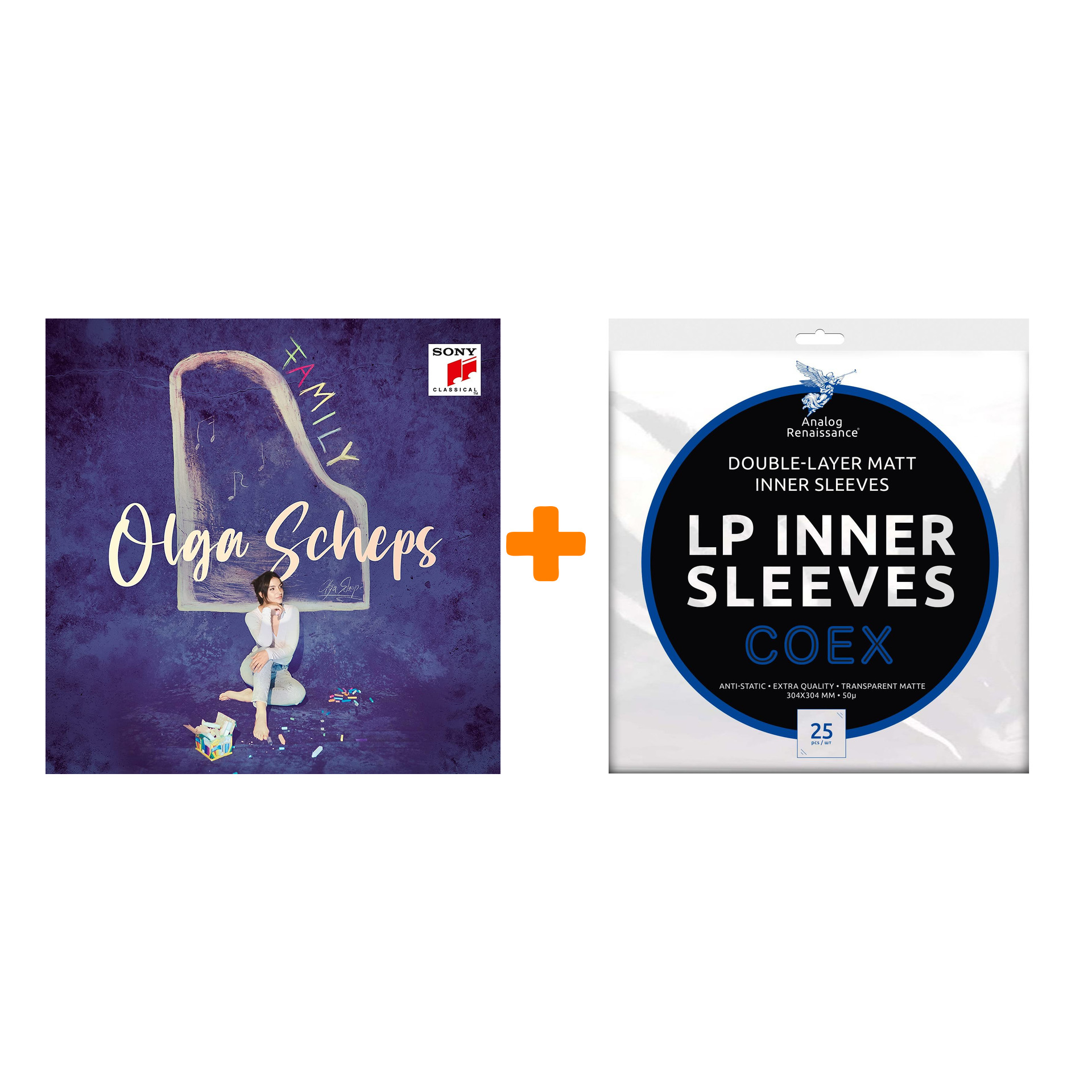 

SCHEPS OLGA Family LP + Конверты внутренние COEX для грампластинок 12" 25шт Набор