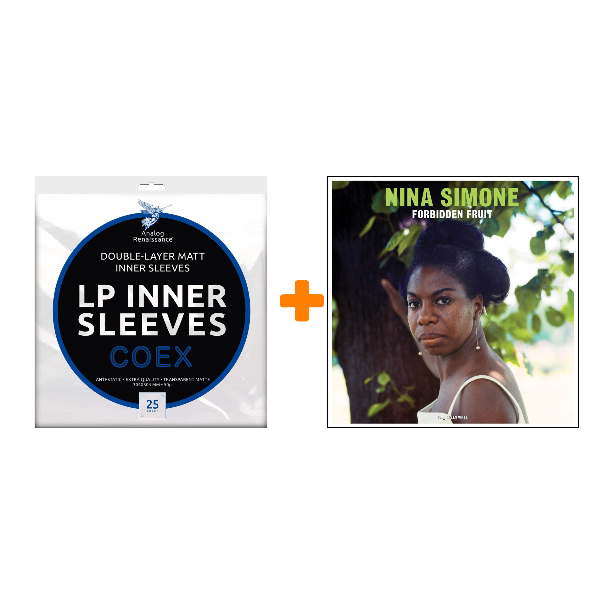 

SIMONE NINA Forbidden Fruit Coloured Green Vinyl LP + Конверты внутренние COEX для грампластинок 12" 25шт Набор