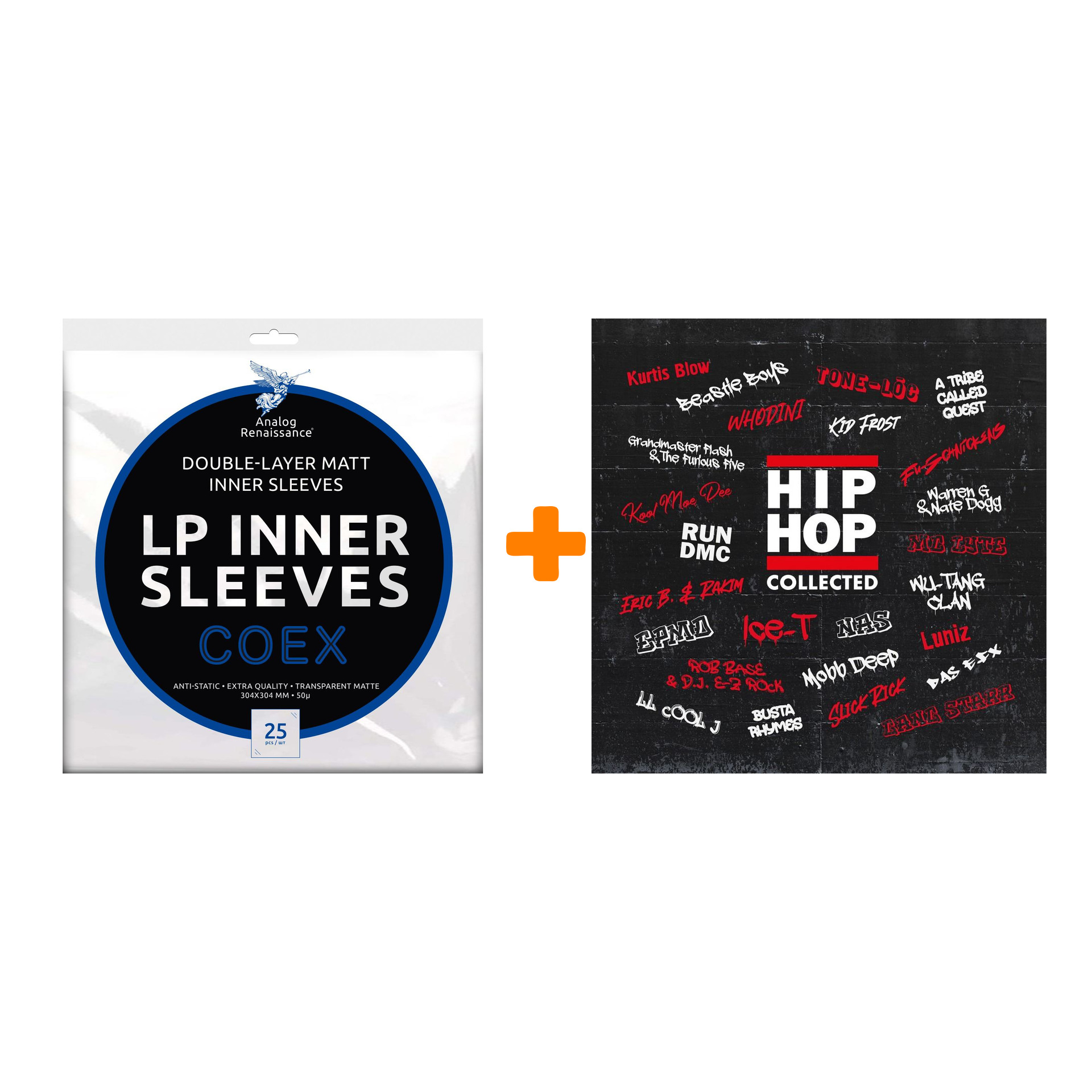 

V/A Hip Hop Collected 2LP + Конверты внутренние COEX для грампластинок 12" 25шт Набор