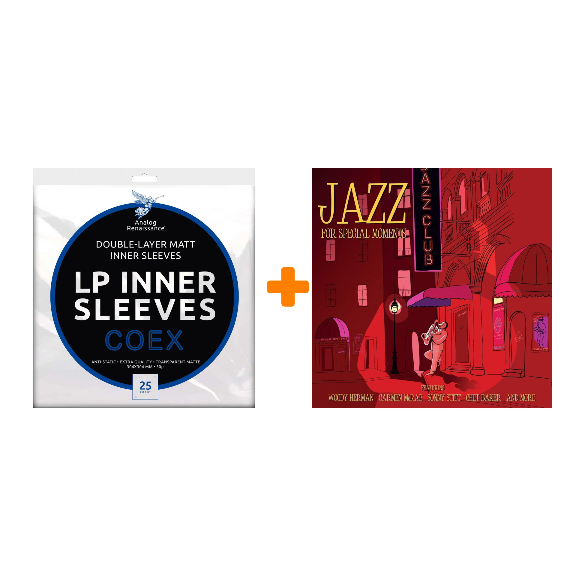 

V/A Jazz For Special Moments LP + Конверты внутренние COEX для грампластинок 12" 25шт Набор