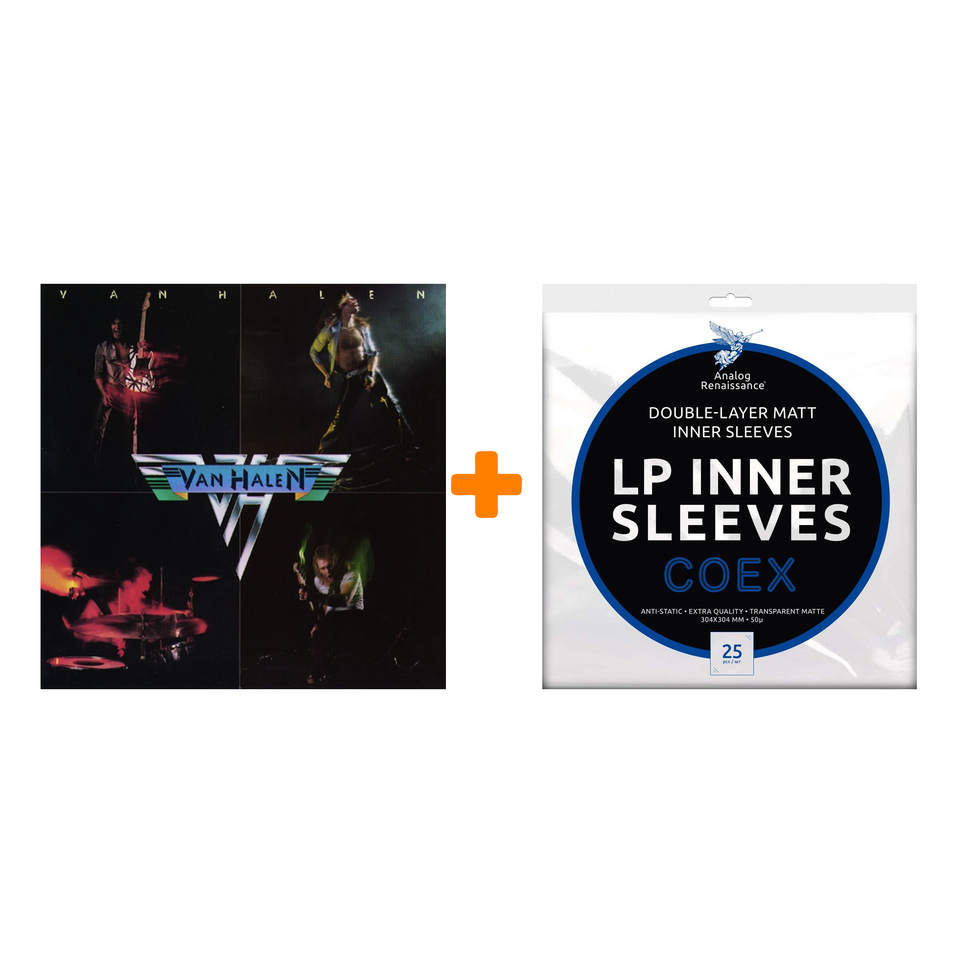

VAN HALEN Van Halen LP + Конверты внутренние COEX для грампластинок 12" 25шт Набор
