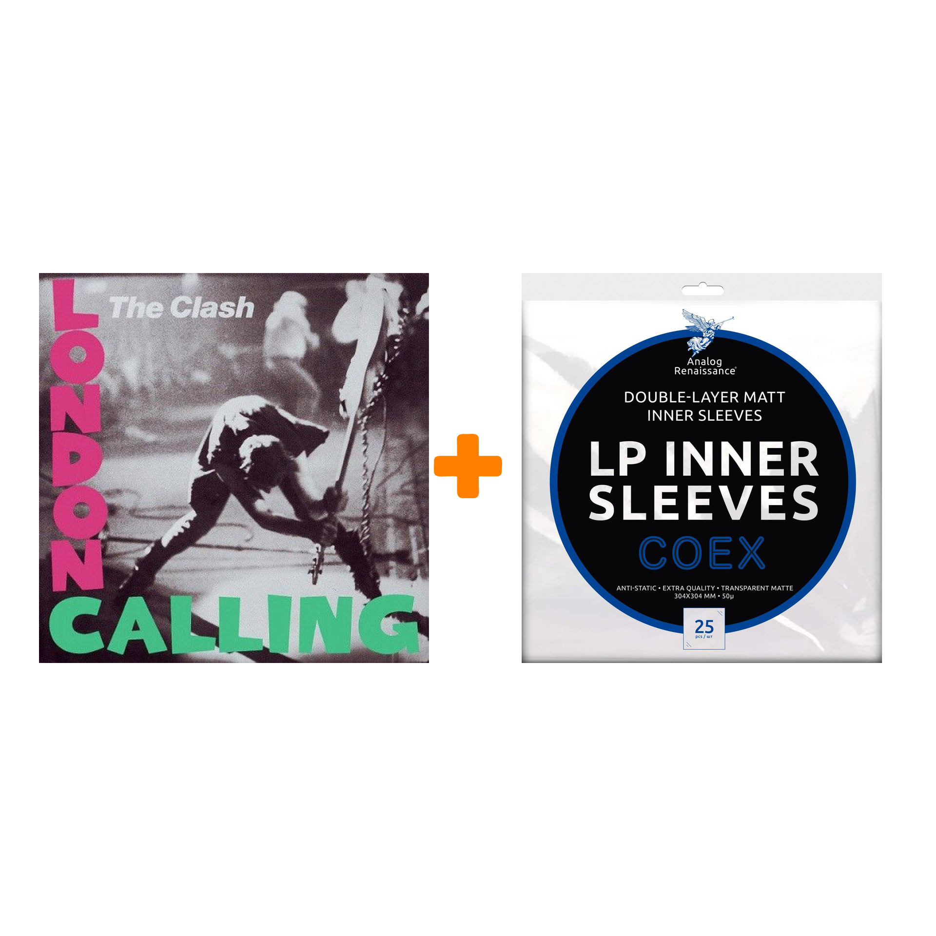

THE CLASH London Calling 2LP + Конверты внутренние COEX для грампластинок 12" 25шт Набор