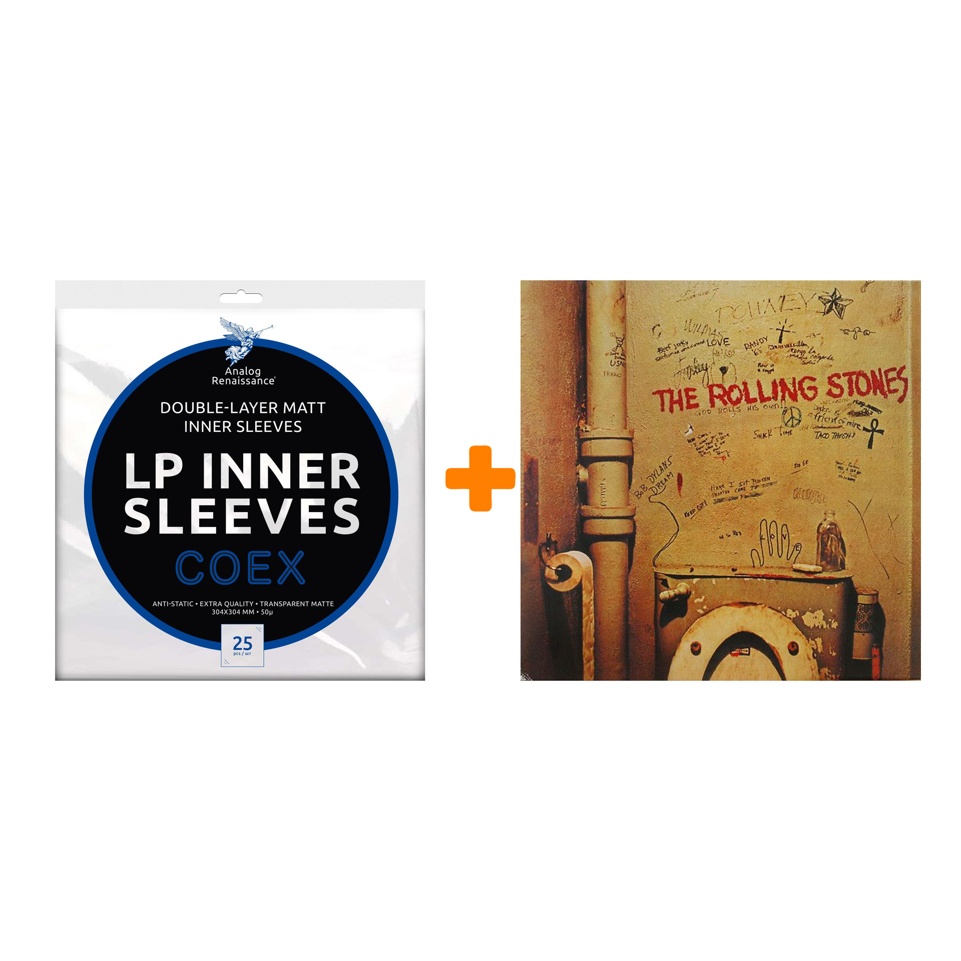 

THE ROLLING STONES Beggars Banquet LP + Конверты внутренние COEX для грампластинок 12" 25шт Набор