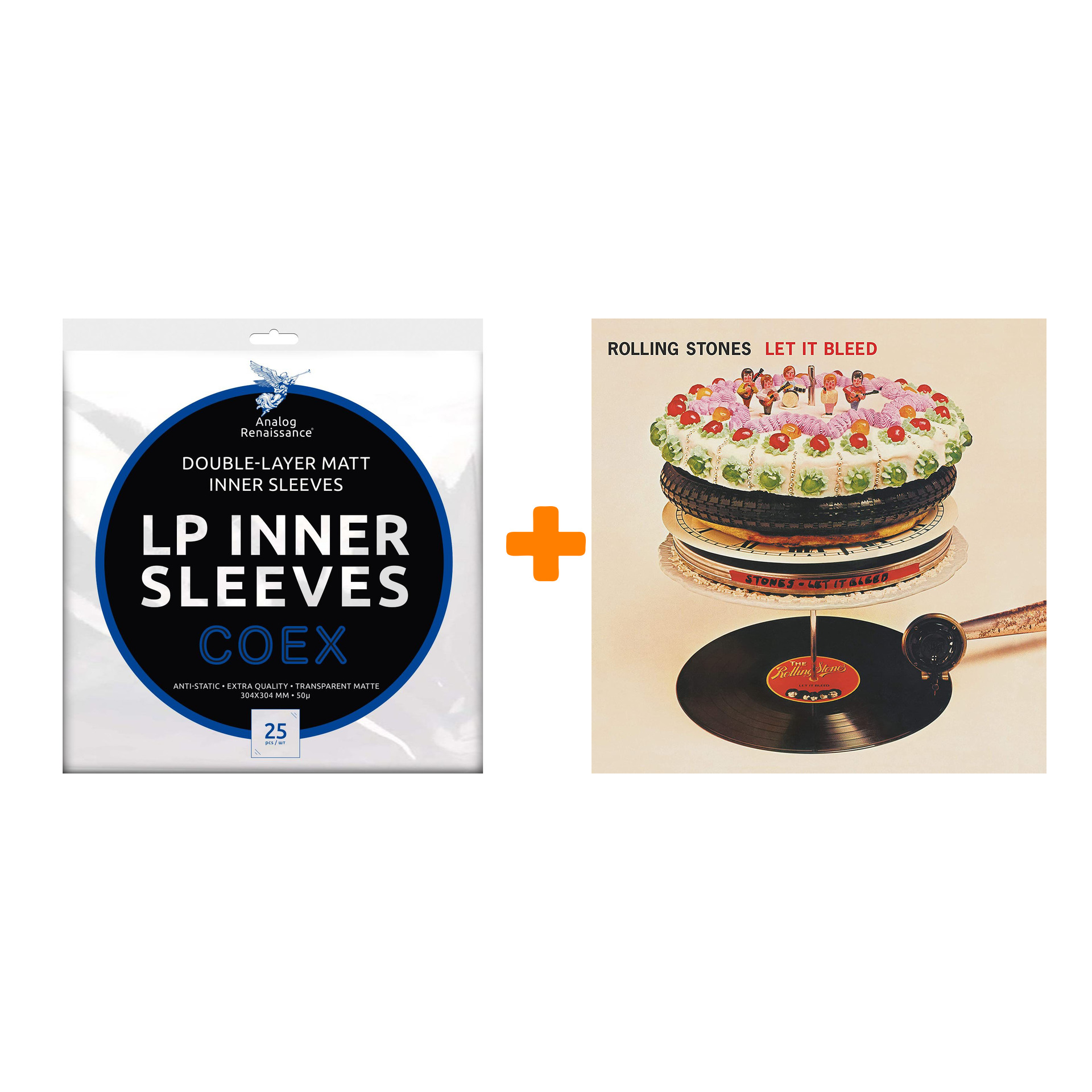 

THE ROLLING STONES Let It Bleed 50th Anniversary LP + Конверты внутренние COEX для грампластинок 12" 25шт Набор