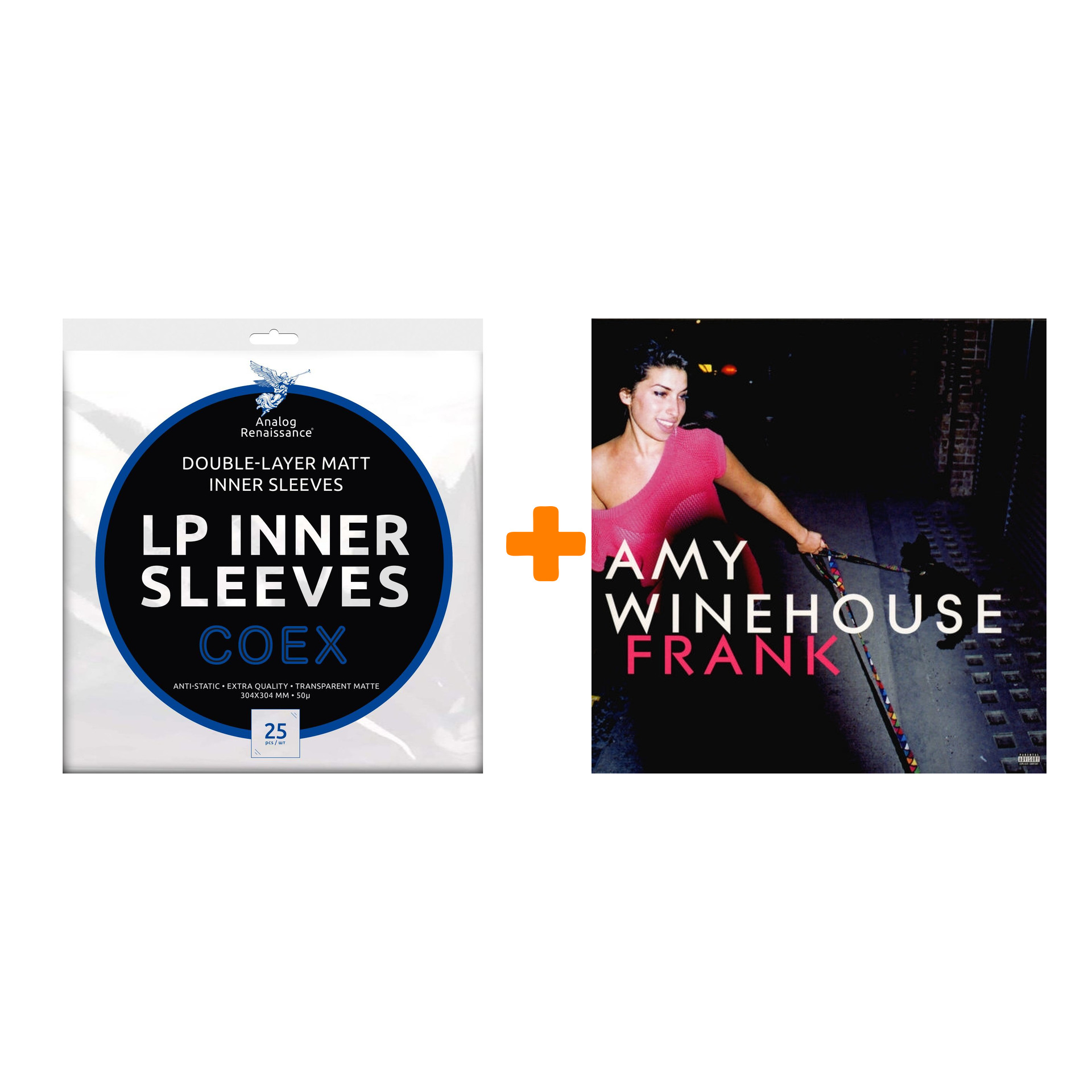 WINEHOUSE AMY Frank LP + Конверты внутренние COEX для грампластинок 12 25шт Набор цена и фото