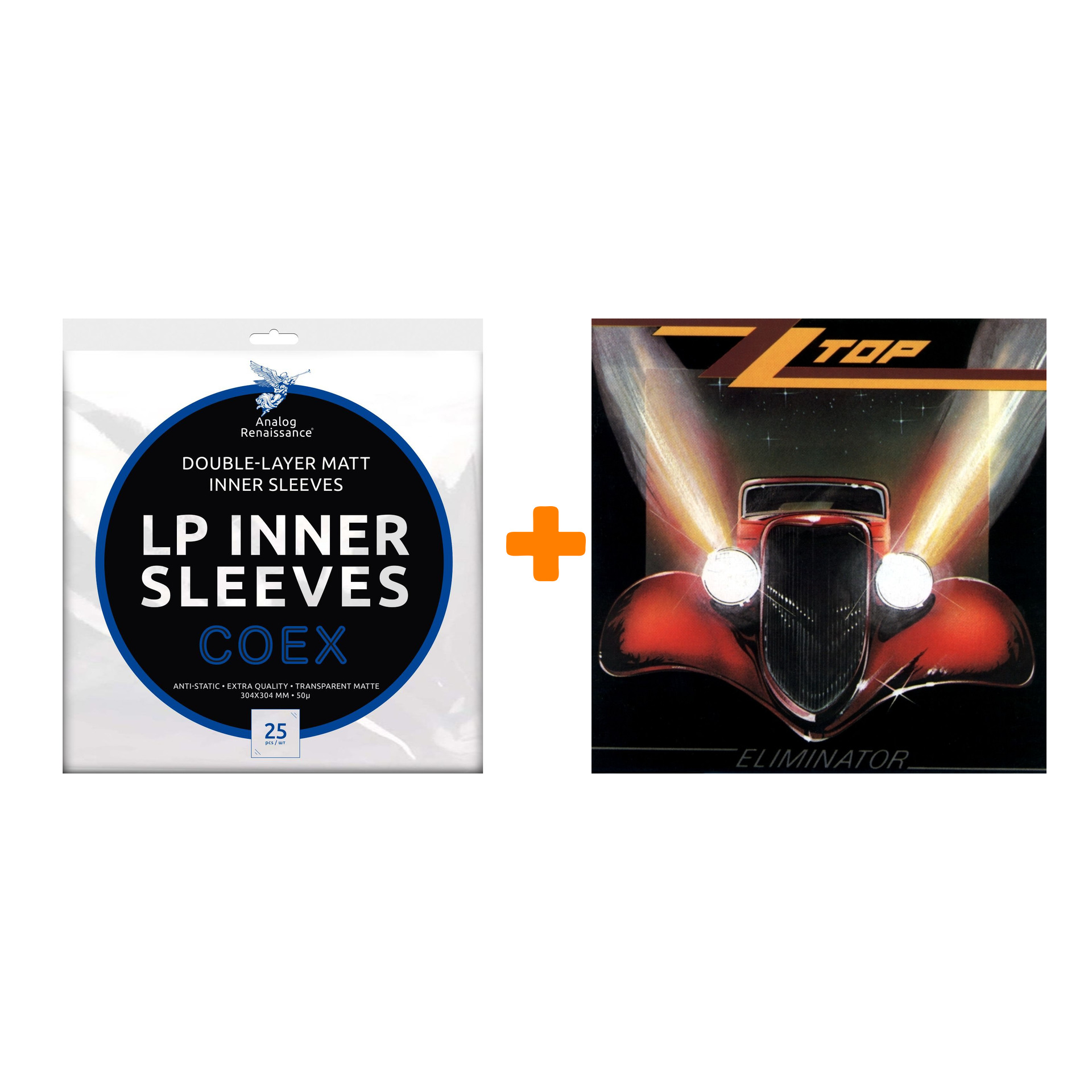 

ZZ TOP Eliminator LP + Конверты внутренние COEX для грампластинок 12" 25шт Набор