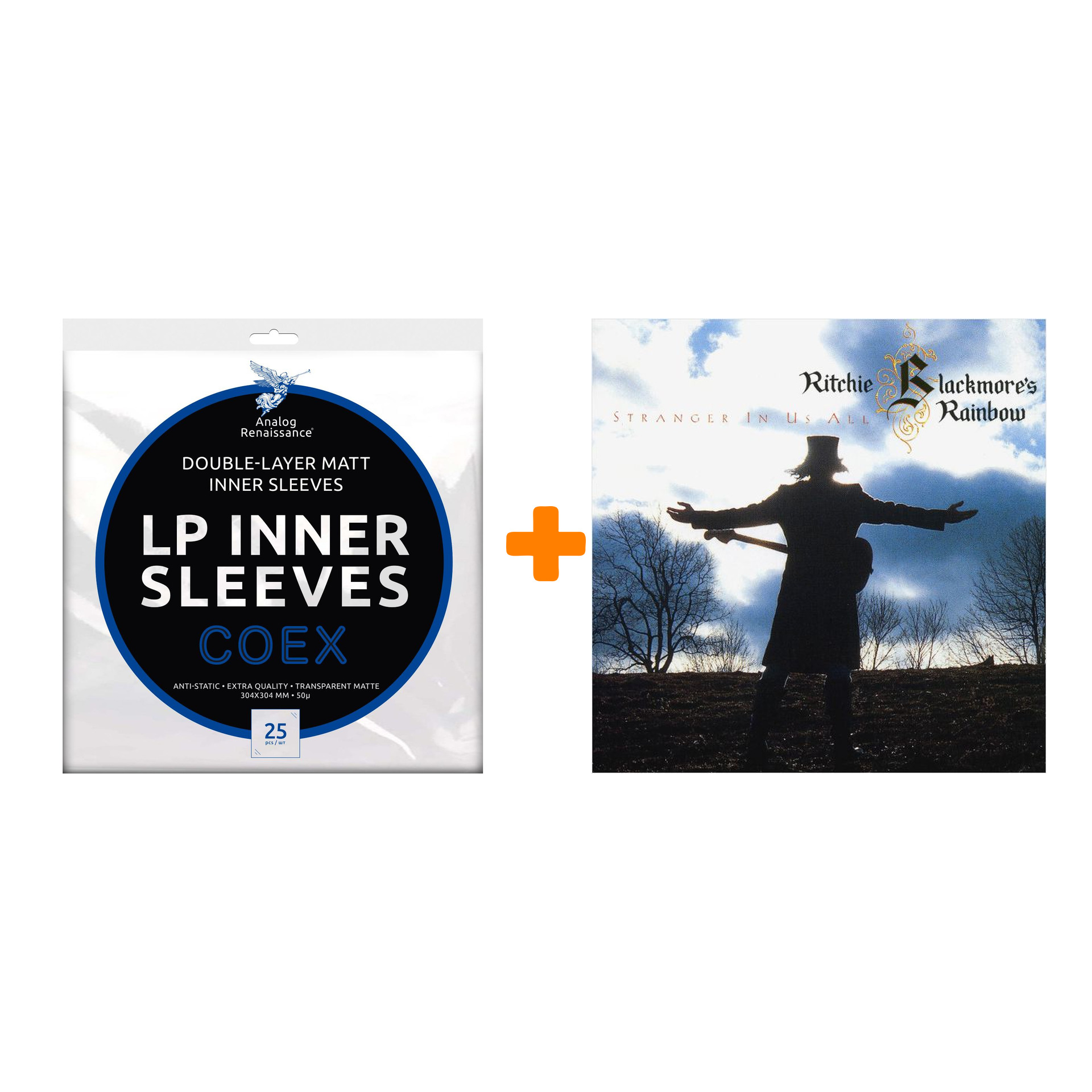 

RITCHIE BLACKMORE`S RAINBOW Stranger In Us All 2LP + Конверты внутренние COEX для грампластинок 12" 25шт Набор