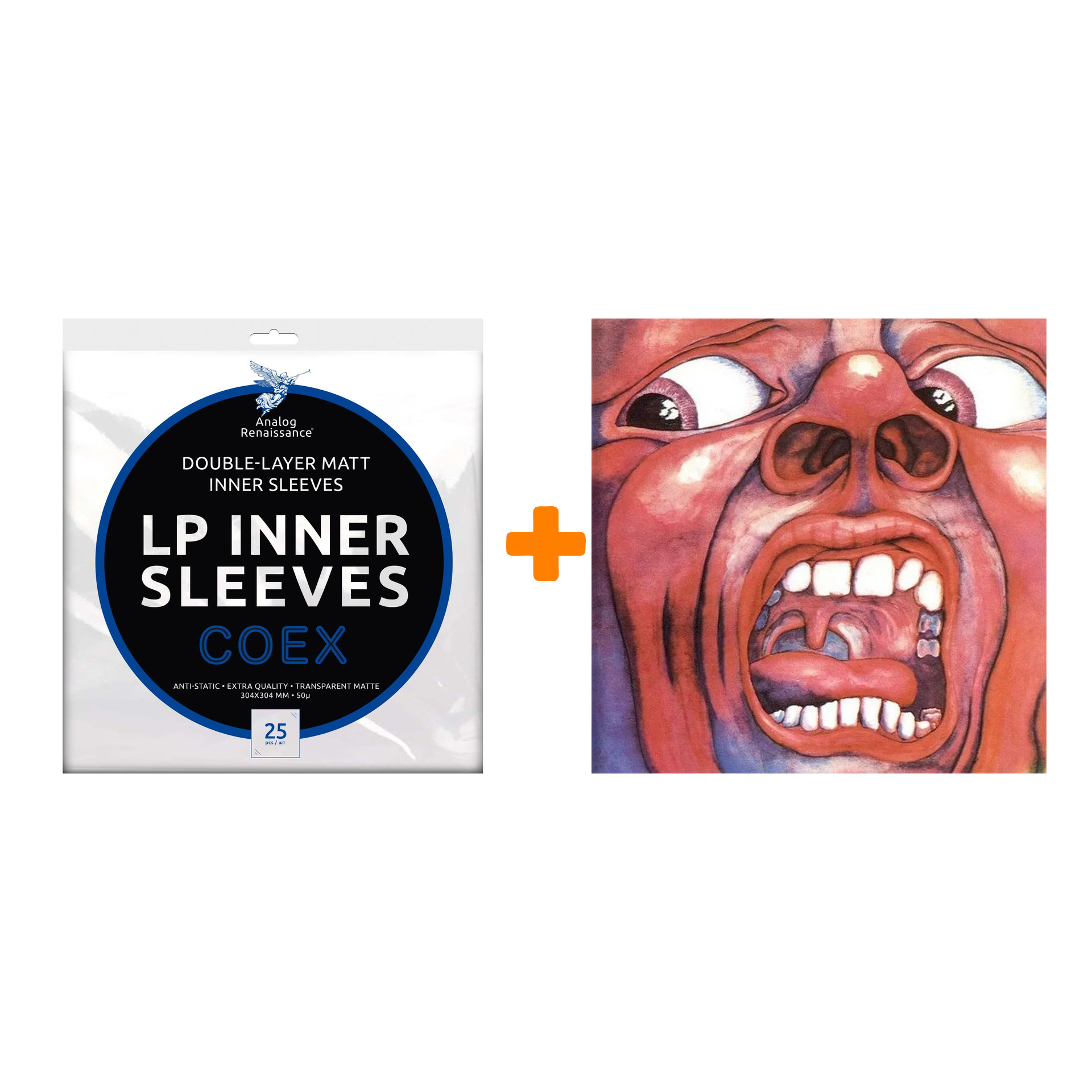 

KING CRIMSON In The Court Of The C.K. LP + Конверты внутренние COEX для грампластинок 12" 25шт Набор