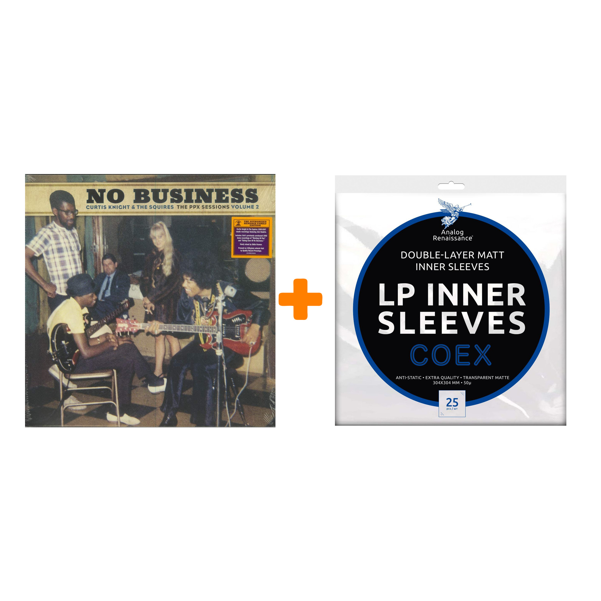 

KNIGHT CURTIS & THE SQUIRES No Business The Ppx Sessions Volume 2 Coloured Brown Vinyl LP + Конверты внутренние COEX для грампластинок 12" 25шт Н