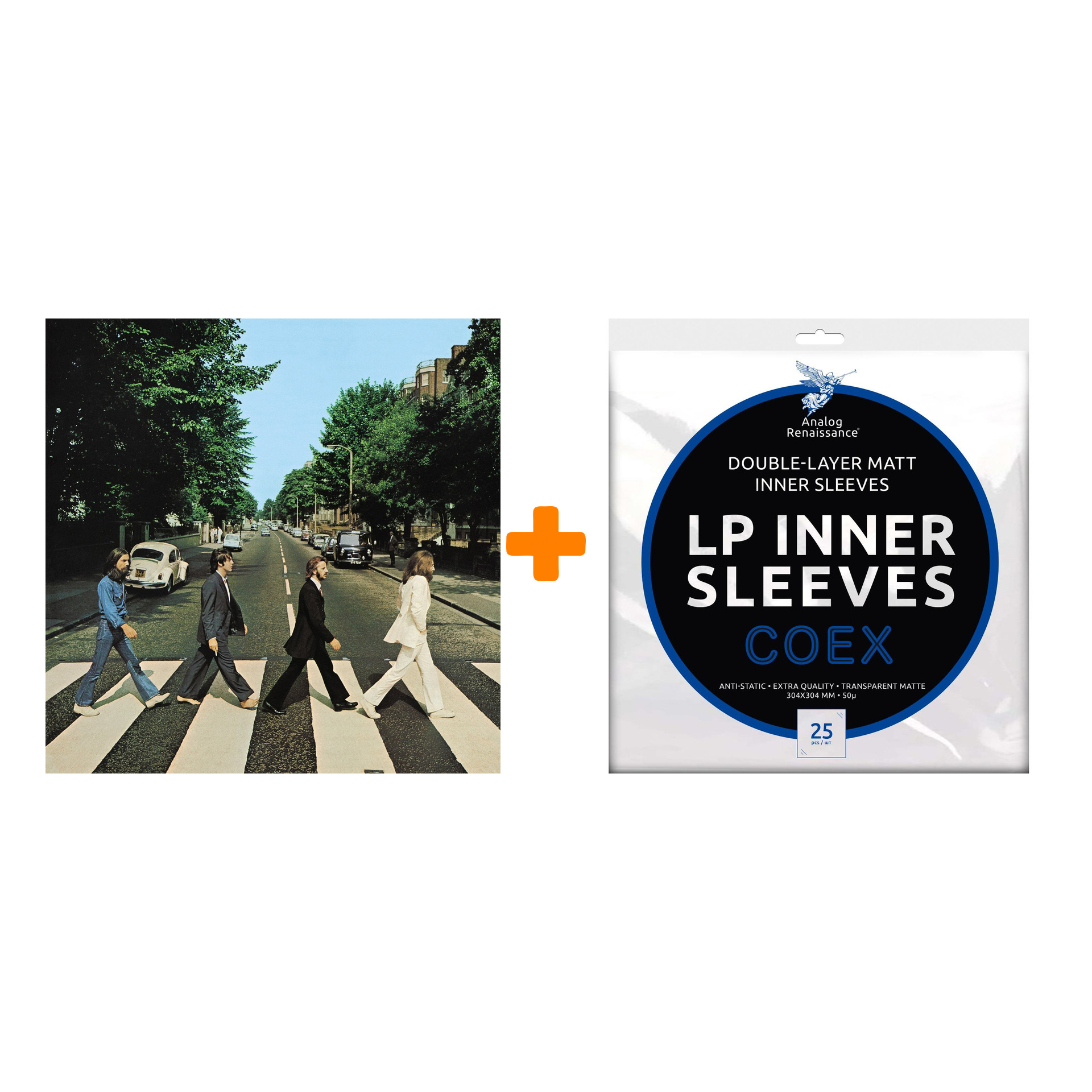 цена THE BEATLES Abbey Road 50th Anniversary Edition LP + Конверты внутренние COEX для грампластинок 12 25шт Набор