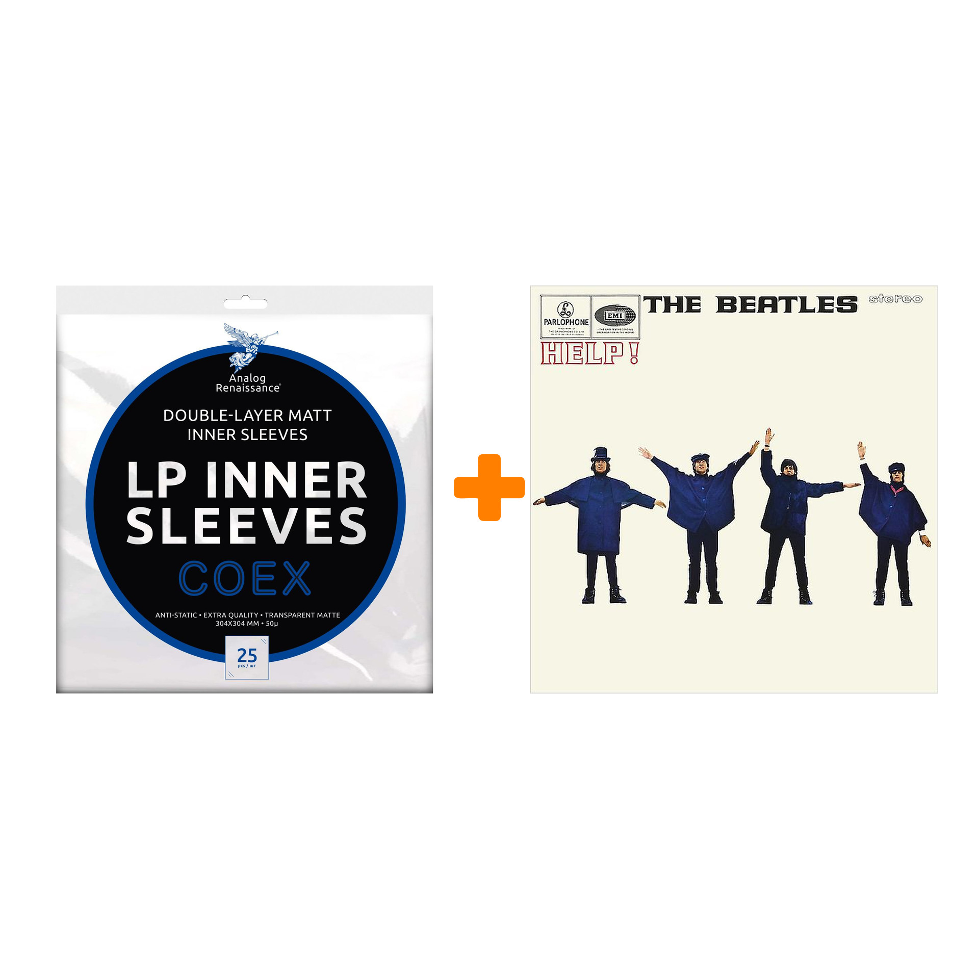 

THE BEATLES Help! Original Recording Remastered LP + Конверты внутренние COEX для грампластинок 12" 25шт Набор