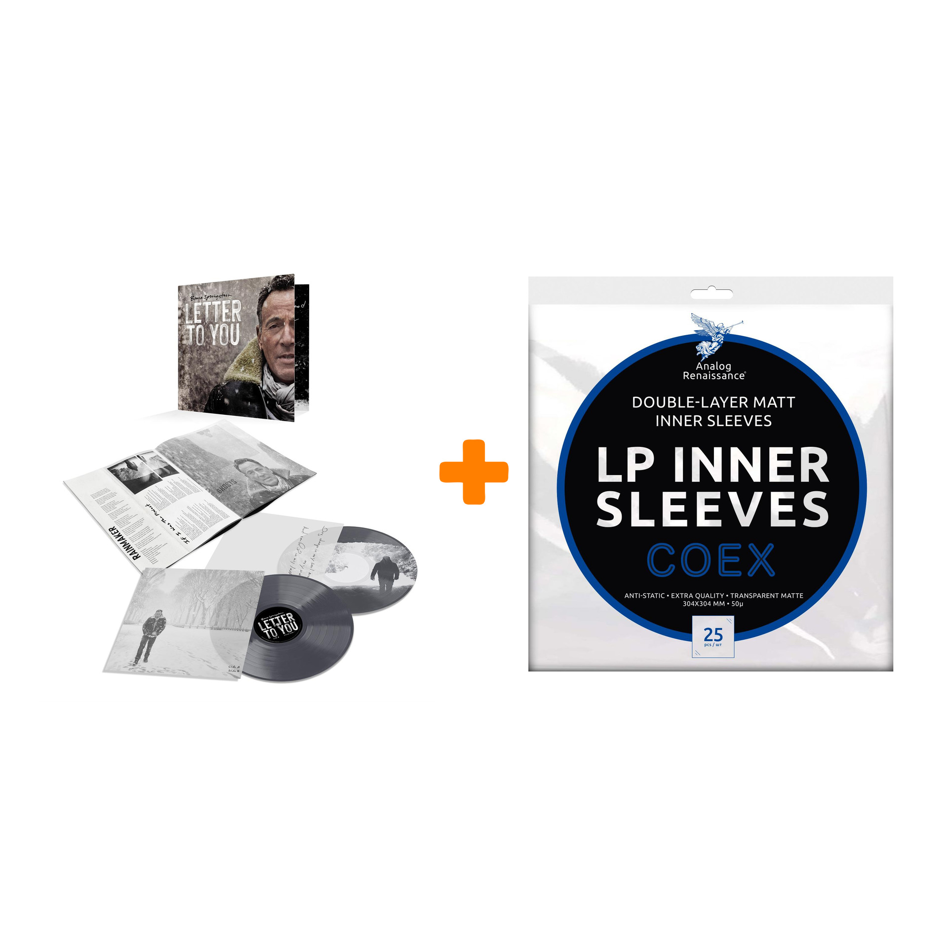 

SPRINGSTEEN BRUCE Letter To You 2LP + Конверты внутренние COEX для грампластинок 12" 25шт Набор