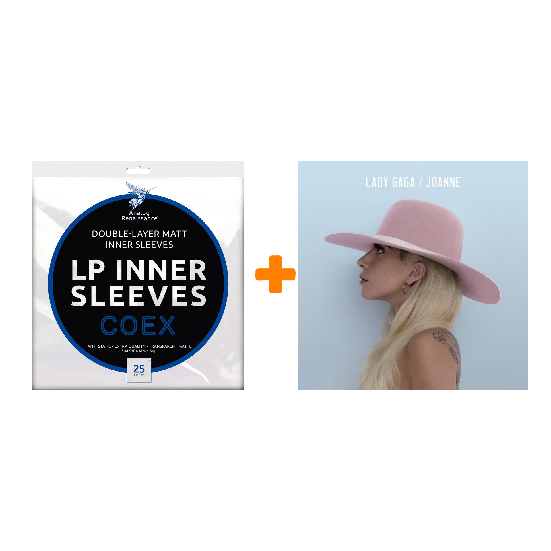 

LADY GAGA Joanne 2LP + Конверты внутренние COEX для грампластинок 12" 25шт Набор