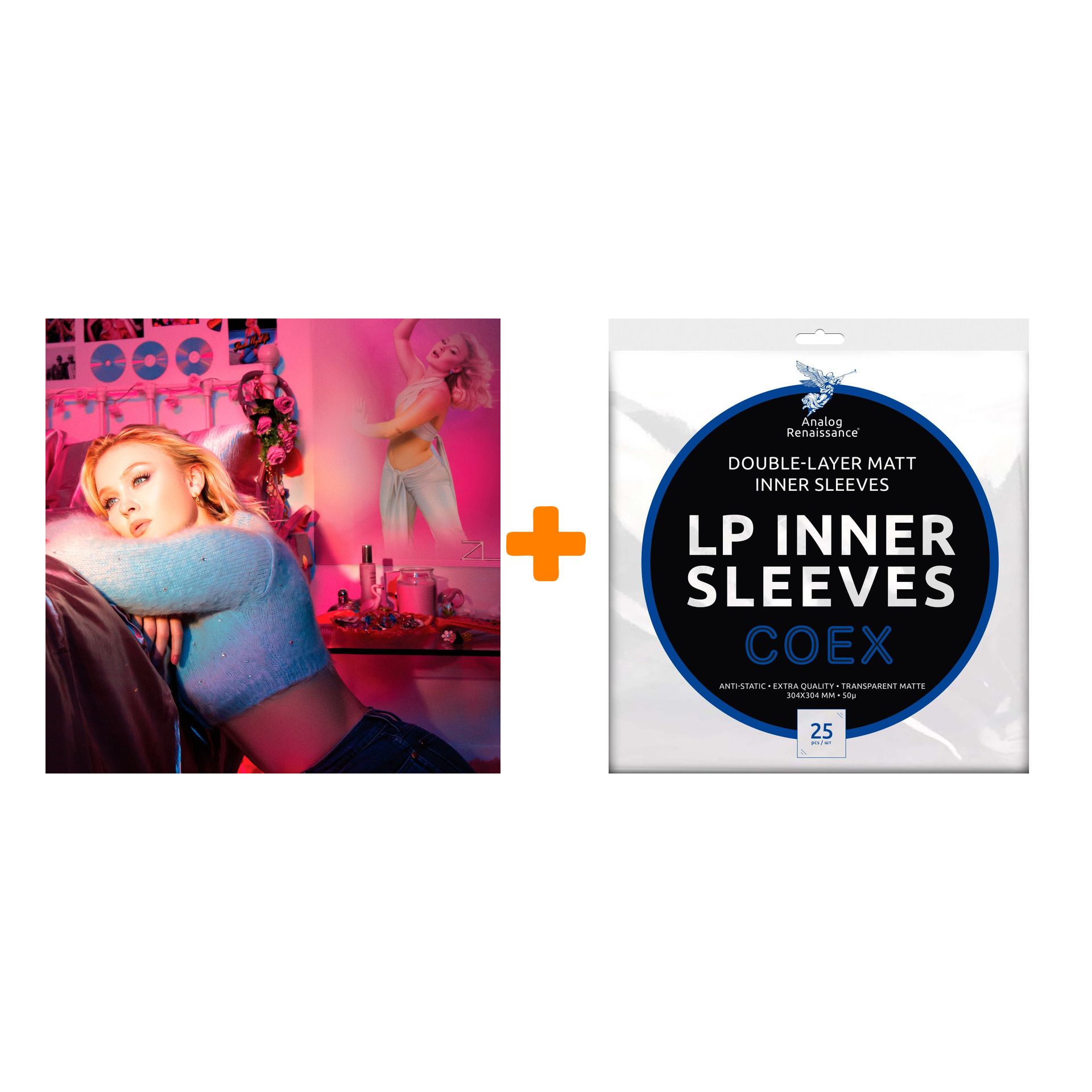 

LARSSON ZARA Poster Girl Coloured Vinyl LP + Конверты внутренние COEX для грампластинок 12" 25шт Набор