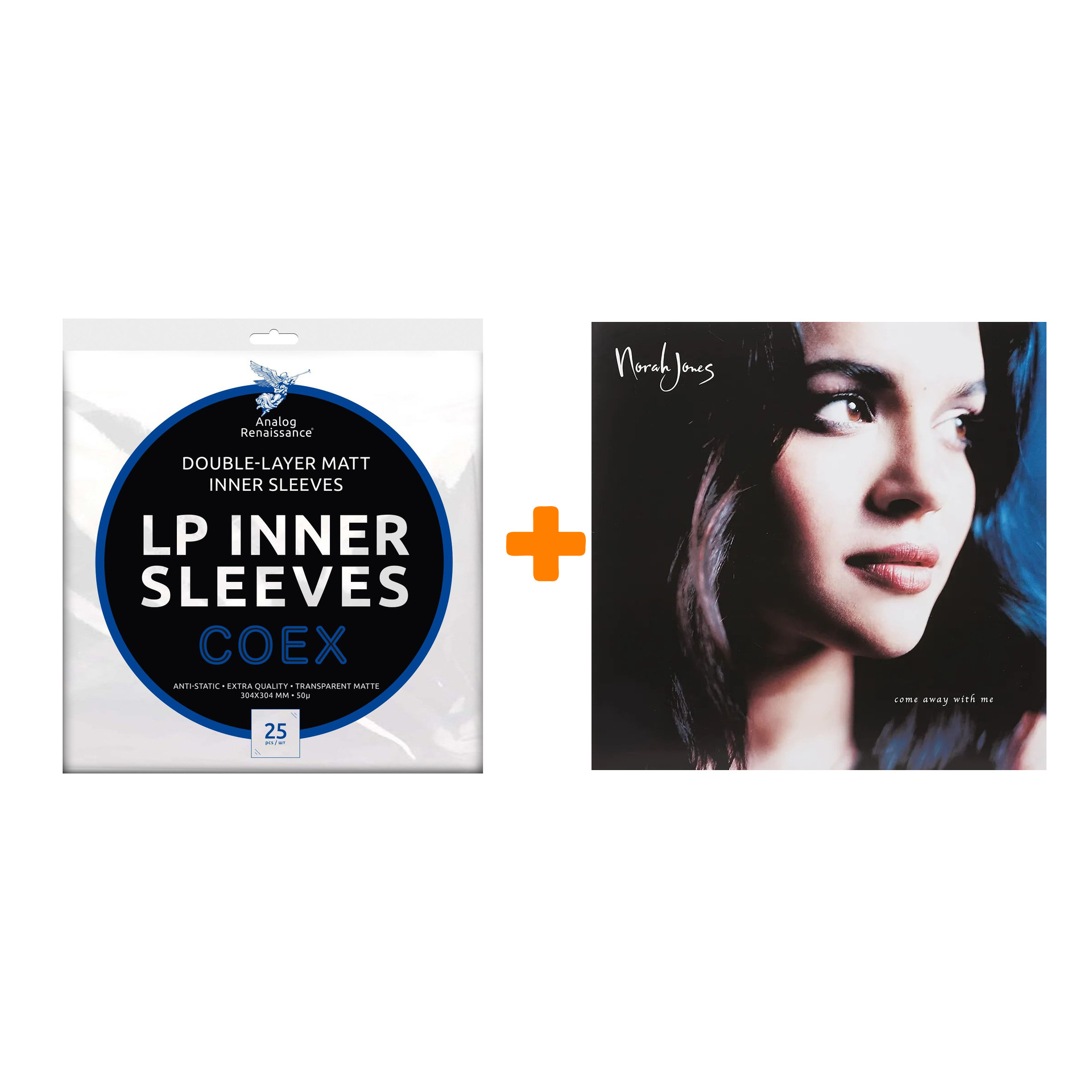 

JONES NORAH Come Away With Me 20th Anniversary LP + Конверты внутренние COEX для грампластинок 12" 25шт Набор