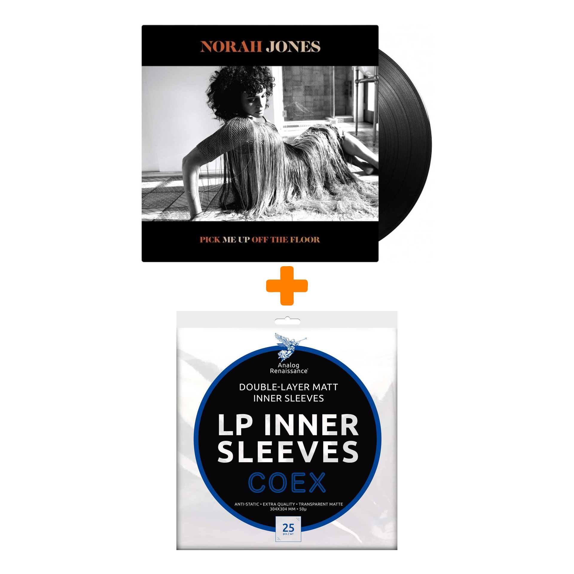 

JONES NORAH Pick Me Up Off The Floor LP + Конверты внутренние COEX для грампластинок 12" 25шт Набор