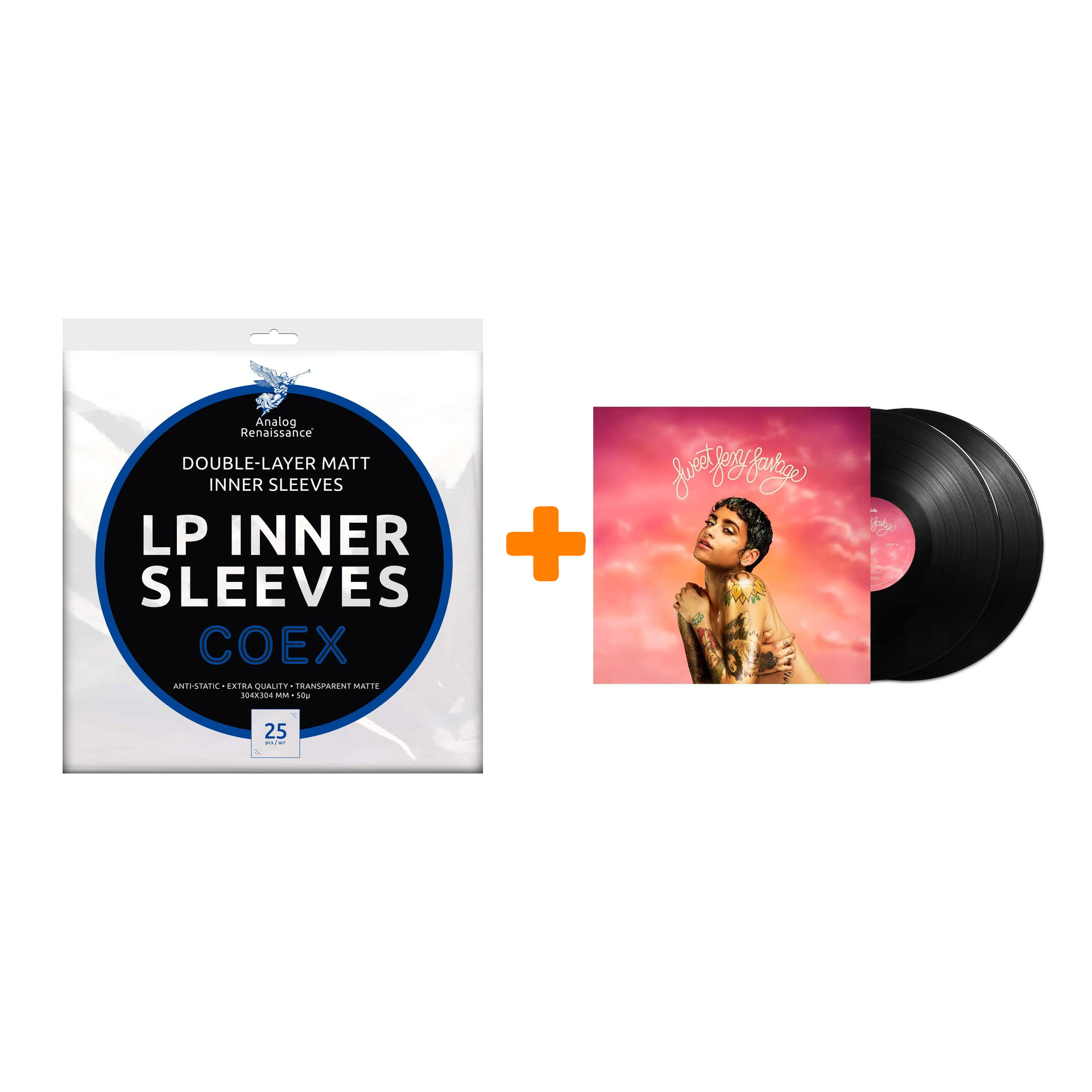 

KEHLANI Sweetsexysavage 2LP + Конверты внутренние COEX для грампластинок 12" 25шт Набор