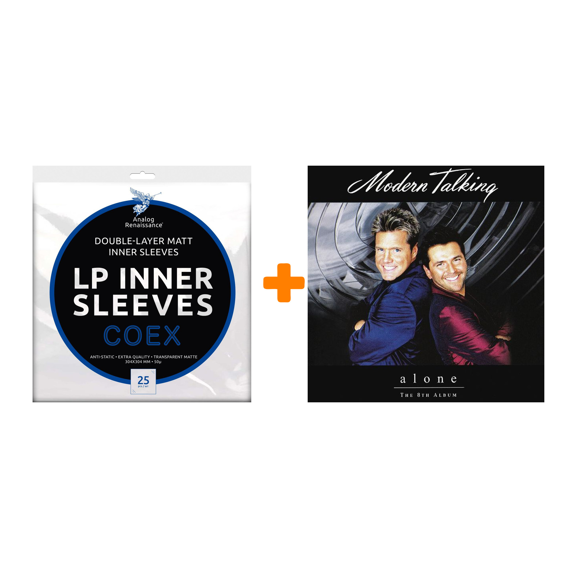 

MODERN TALKING Alone The 8th Album 2LP + Конверты внутренние COEX для грампластинок 12" 25шт Набор