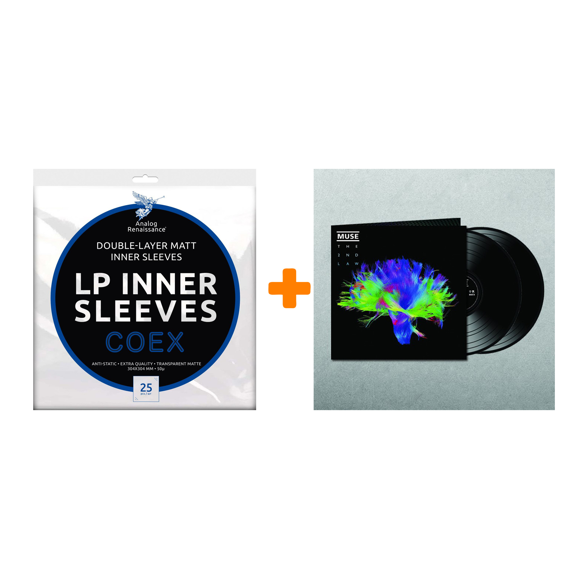 

MUSE The 2nd Law 2LP + Конверты внутренние COEX для грампластинок 12" 25шт Набор
