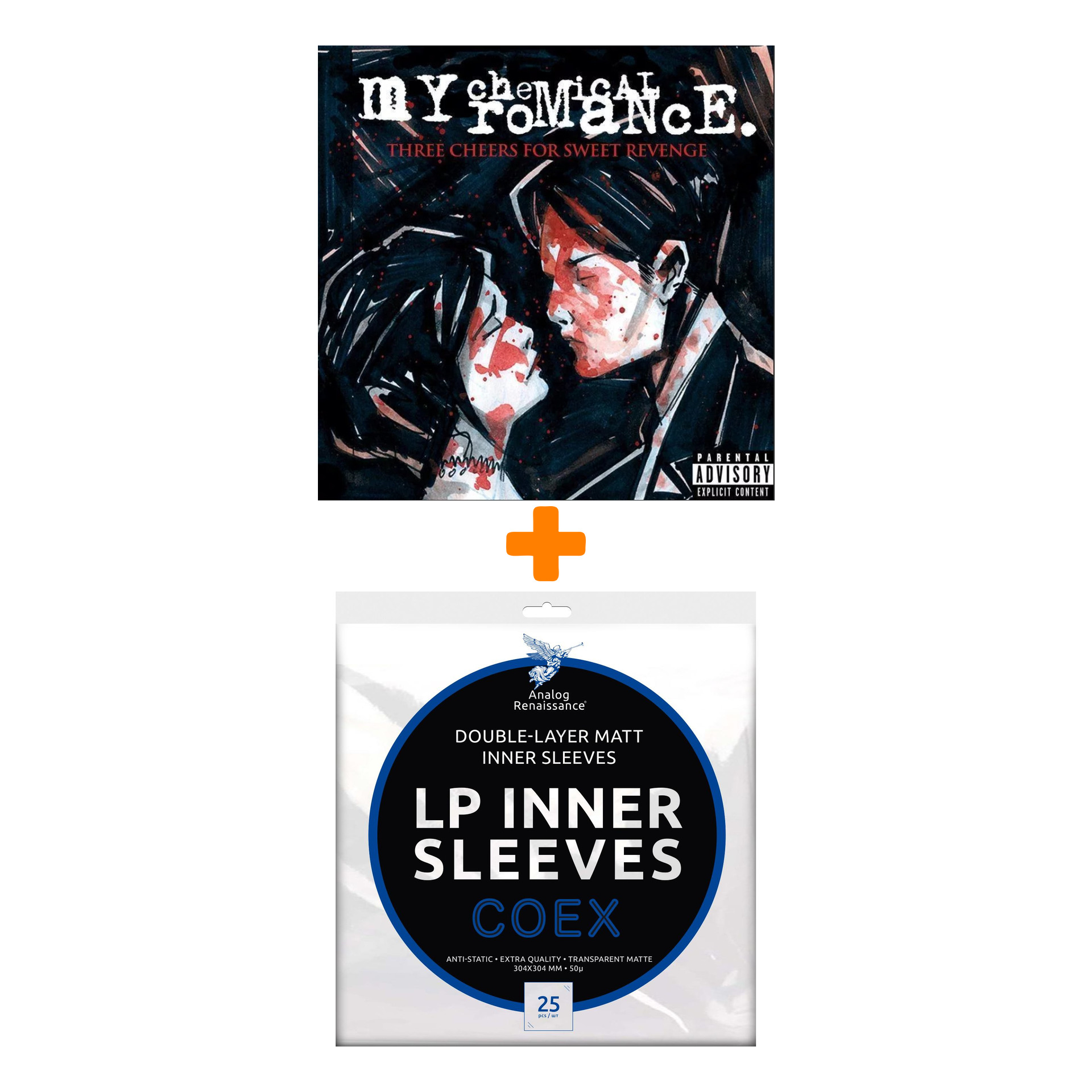 MY CHEMICAL ROMANCE Three Cheers For Sweet Revenge LP + Конверты внутренние COEX для грампластинок 12 25шт Набор