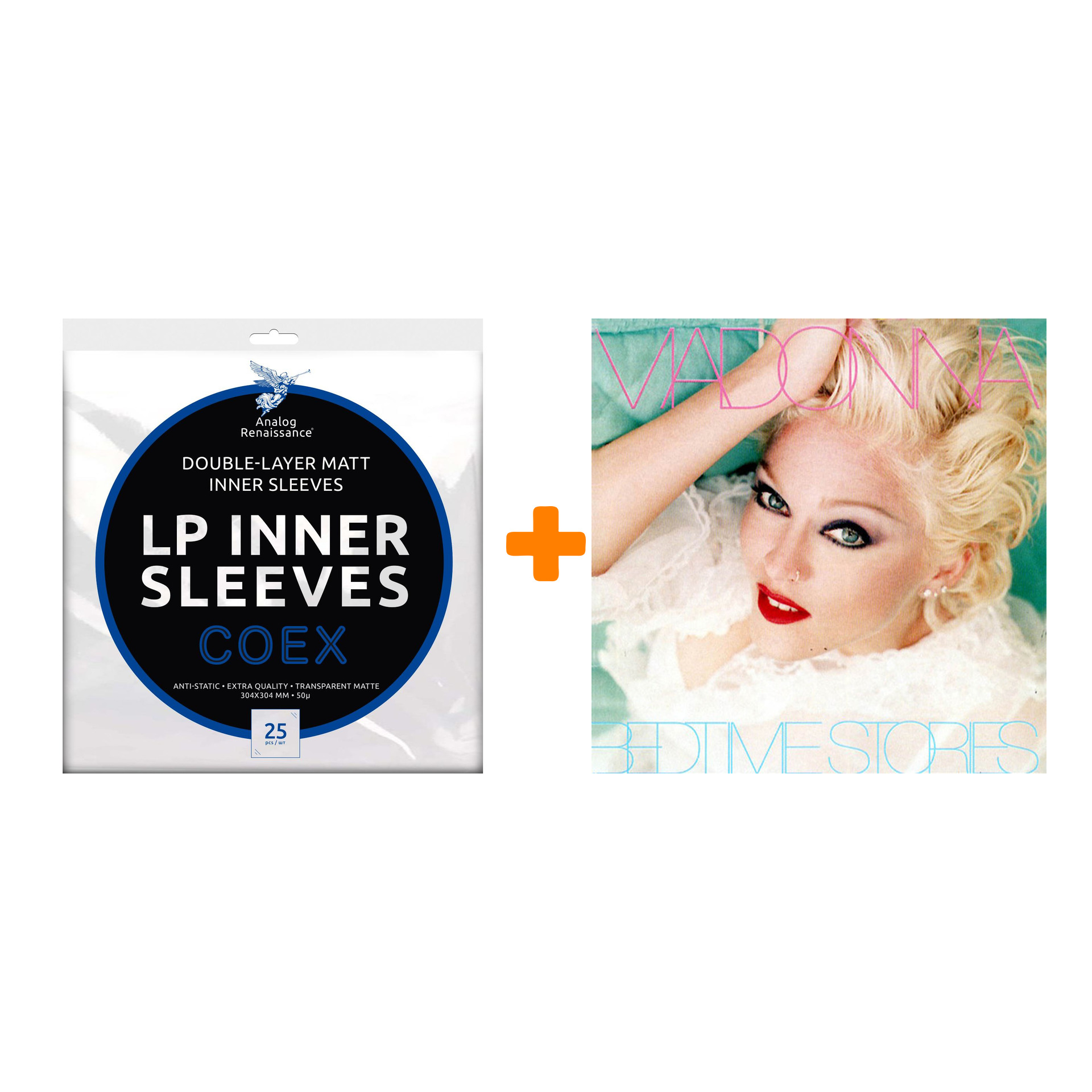 

MADONNA Bedtime Stories LP + Конверты внутренние COEX для грампластинок 12" 25шт Набор