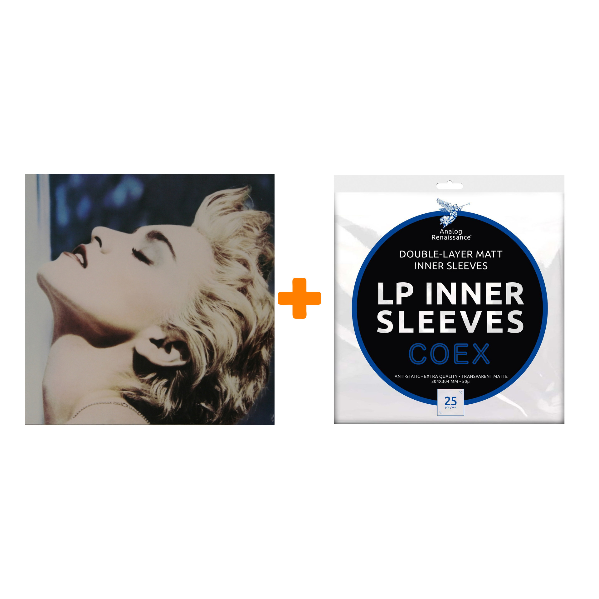 

MADONNA True Blue LP + Конверты внутренние COEX для грампластинок 12" 25шт Набор