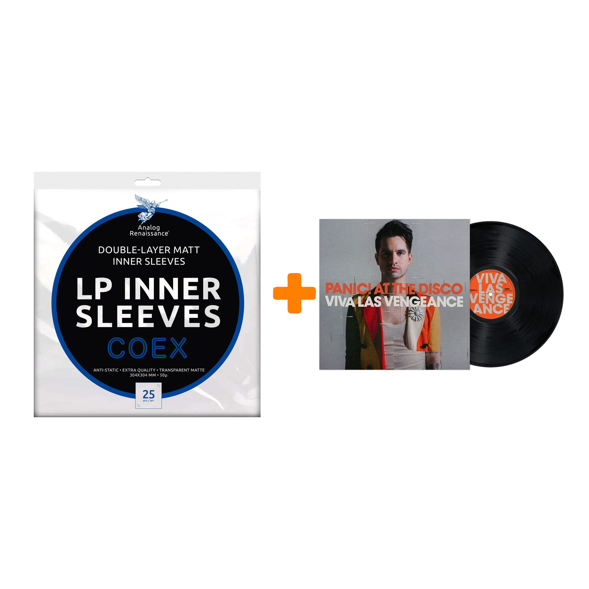 

PANIC! AT THE DISCO Viva Las Vengeance LP + Конверты внутренние COEX для грампластинок 12" 25шт Набор