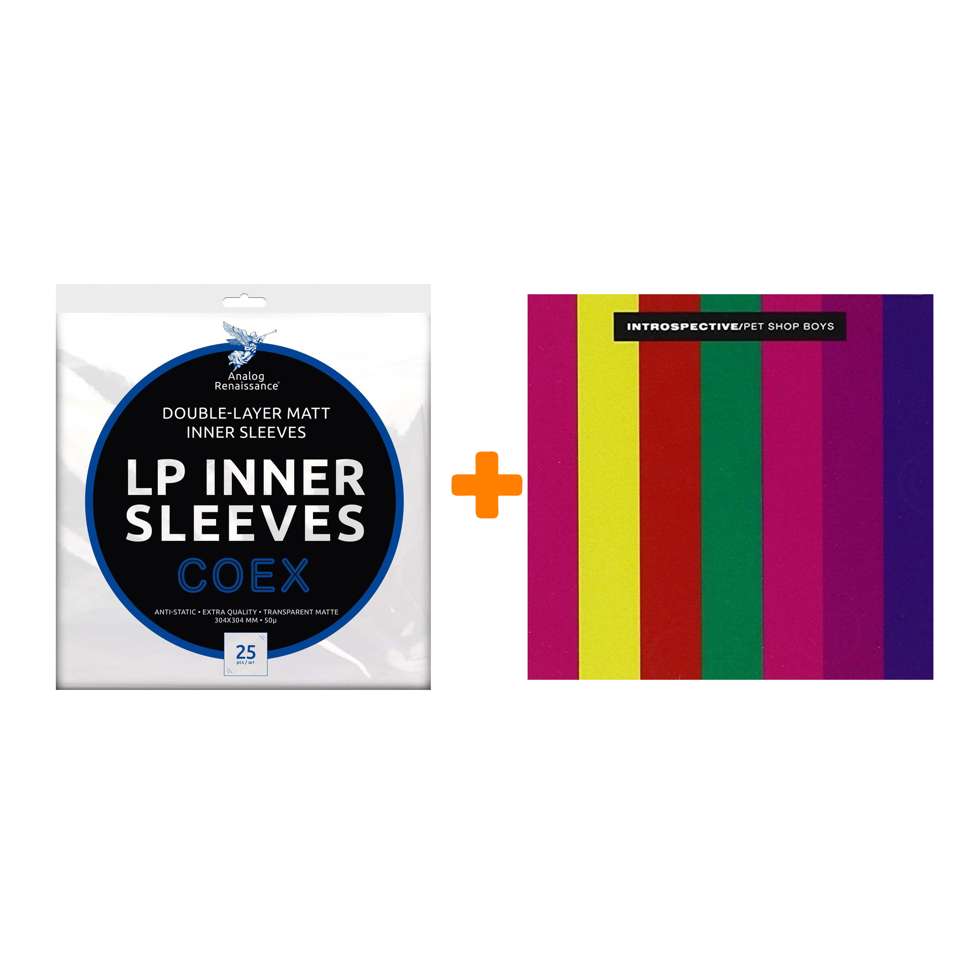 

PET SHOP BOYS Introspective LP + Конверты внутренние COEX для грампластинок 12" 25шт Набор