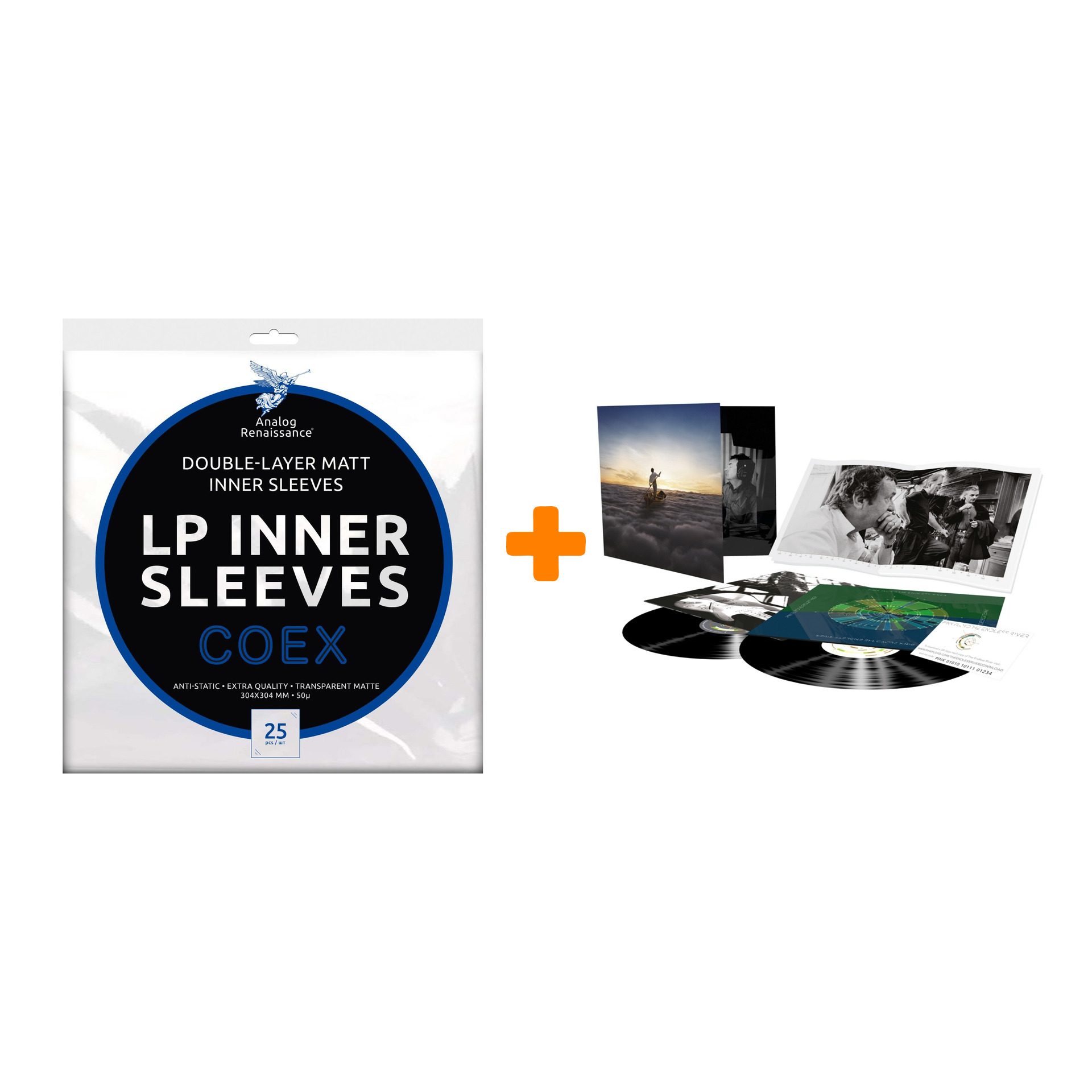 

PINK FLOYD The Endless River 2LP + Конверты внутренние COEX для грампластинок 12" 25шт Набор