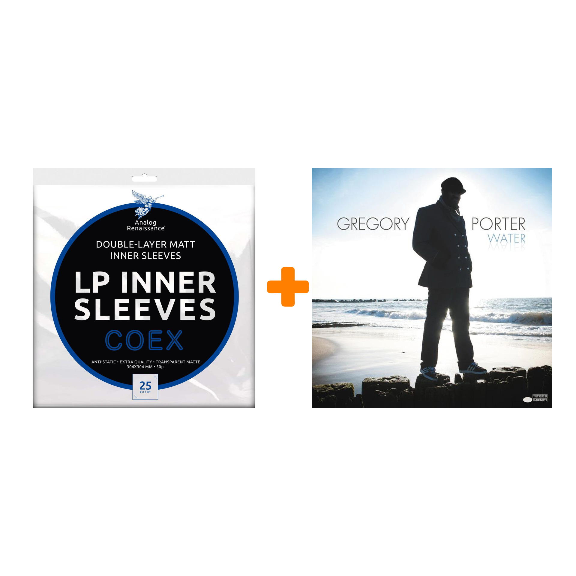 

PORTER GREGORY Water 2LP + Конверты внутренние COEX для грампластинок 12" 25шт Набор