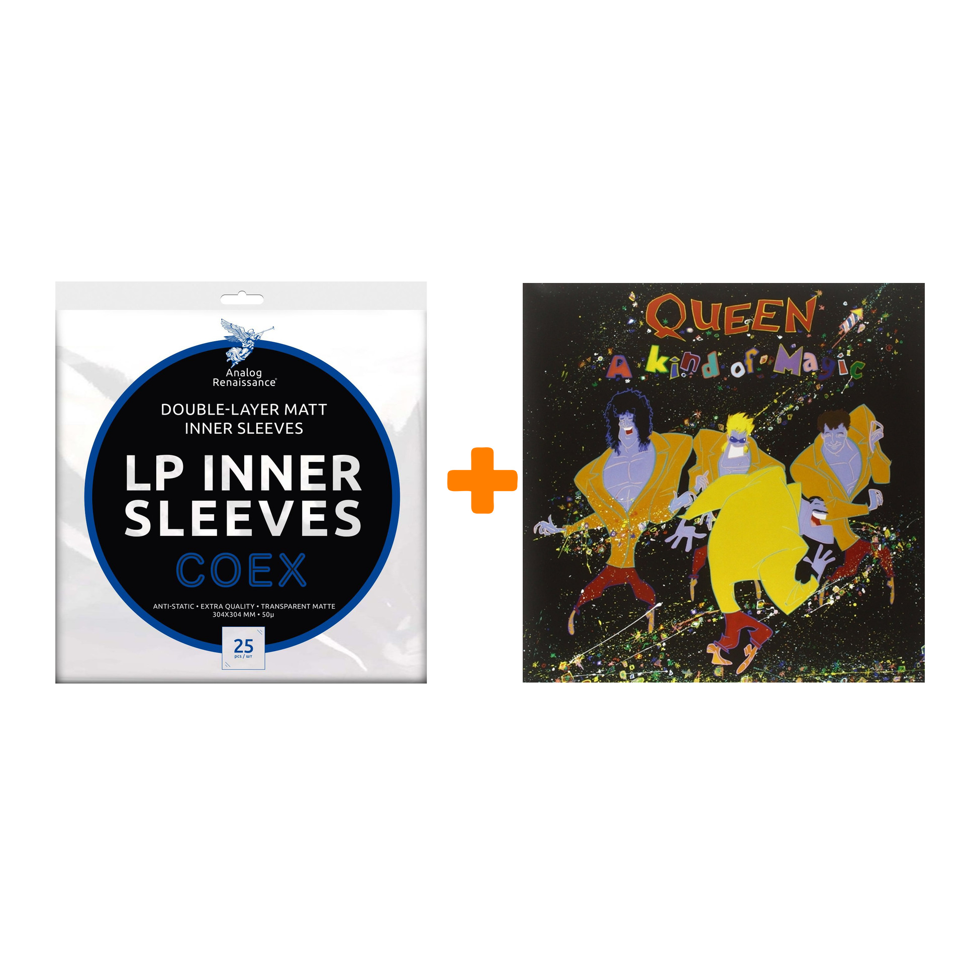 QUEEN A Kind Of Magic LP + Конверты внутренние COEX для грампластинок 12 25шт Набор