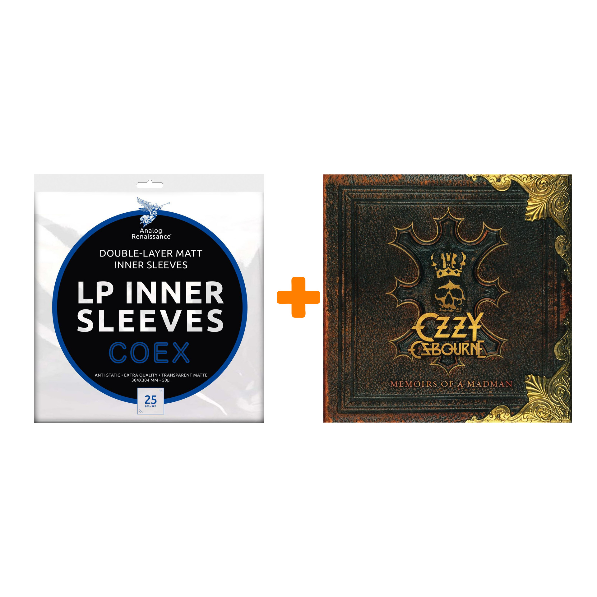 

OSBOURNE OZZY Memoirs Of A Madman 2LP + Конверты внутренние COEX для грампластинок 12" 25шт Набор