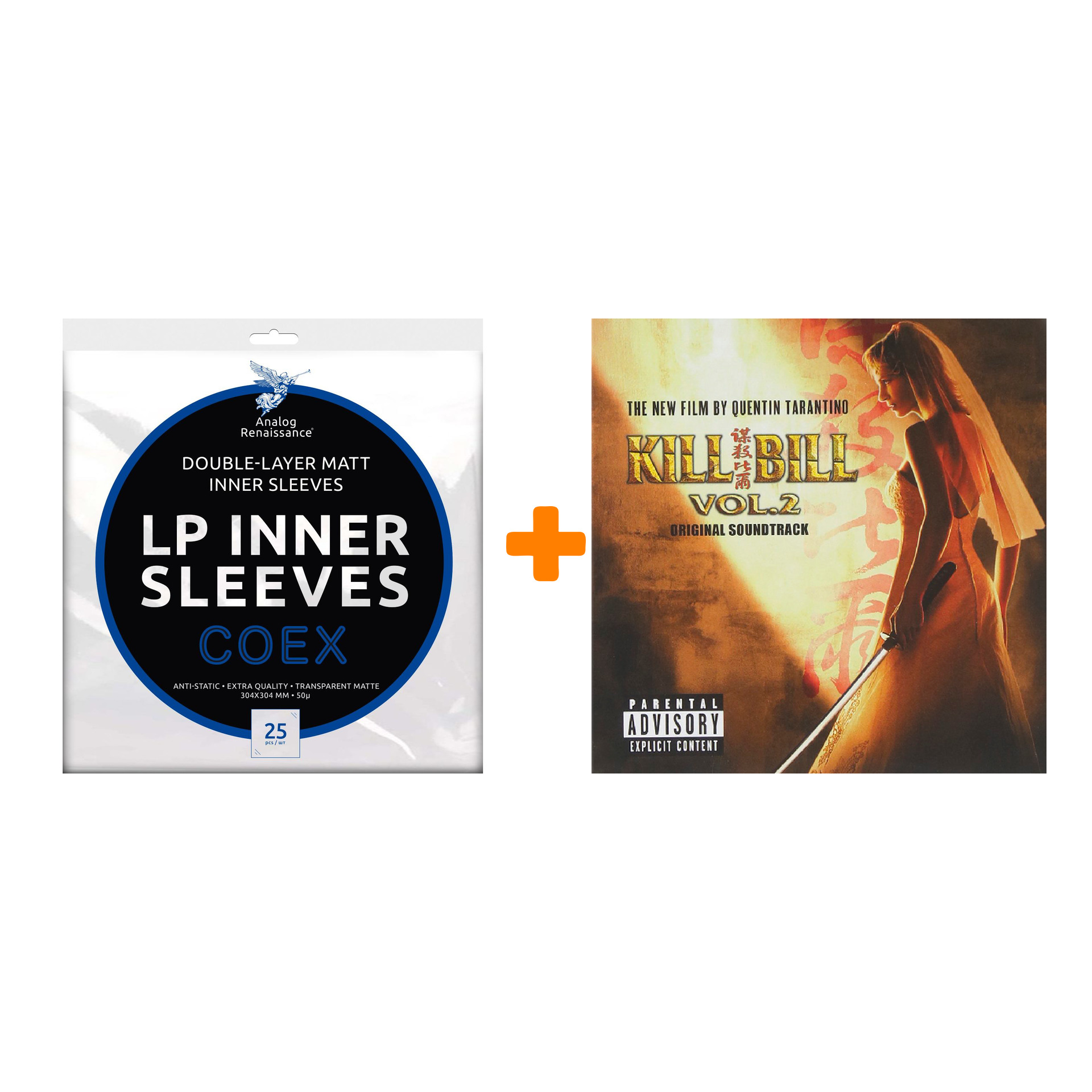OST Kill Bill 2 LP + Конверты внутренние COEX для грампластинок 12 25шт Набор