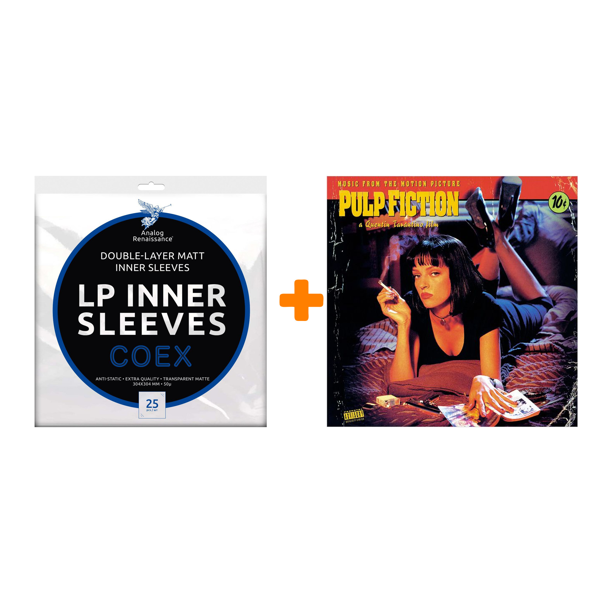 

OST Pulp Fiction LP + Конверты внутренние COEX для грампластинок 12" 25шт Набор