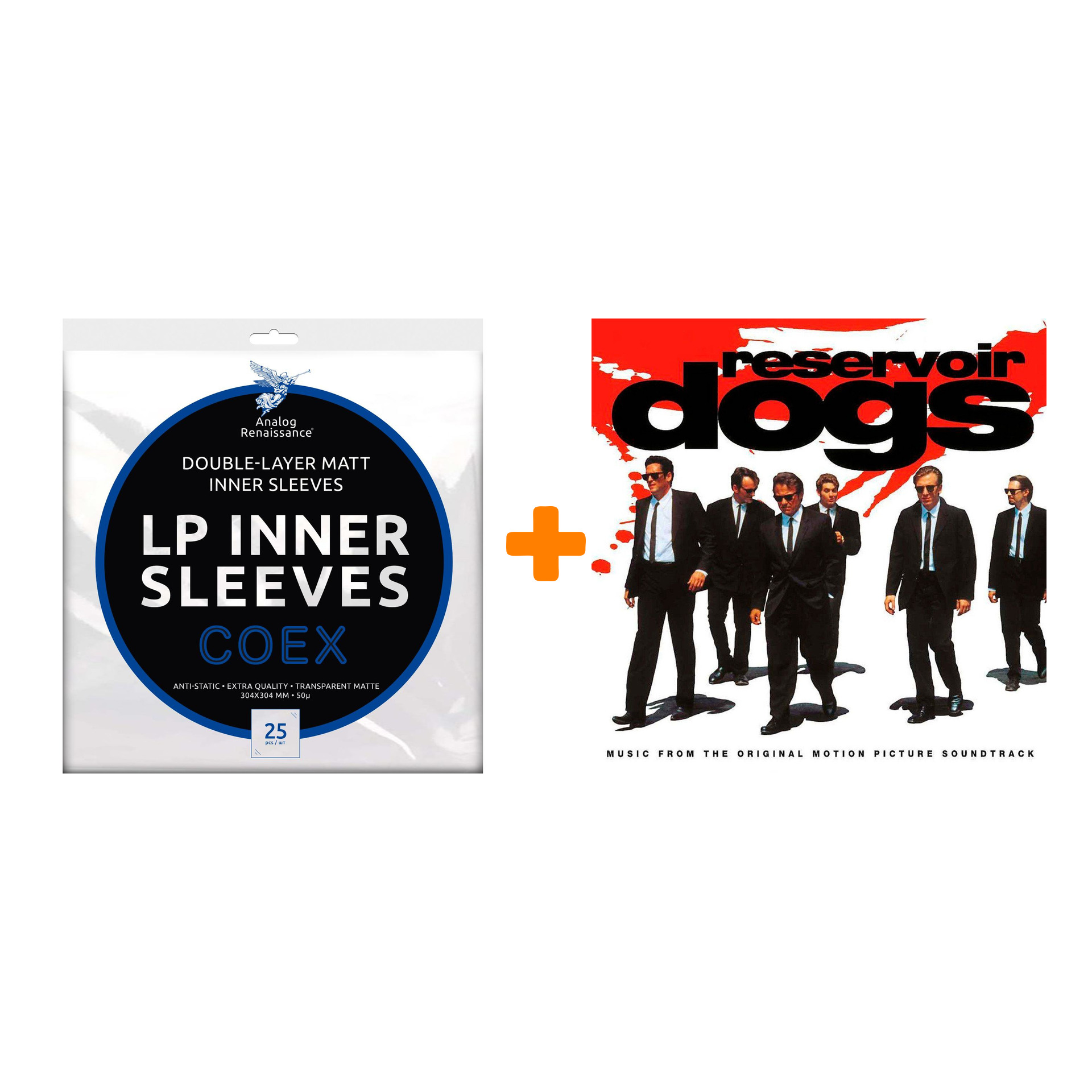 

OST Reservoir Dogs LP + Конверты внутренние COEX для грампластинок 12" 25шт Набор