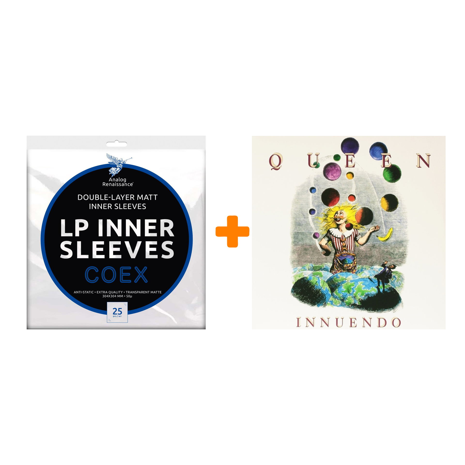 

QUEEN Innuendo 2LP + Конверты внутренние COEX для грампластинок 12" 25шт Набор