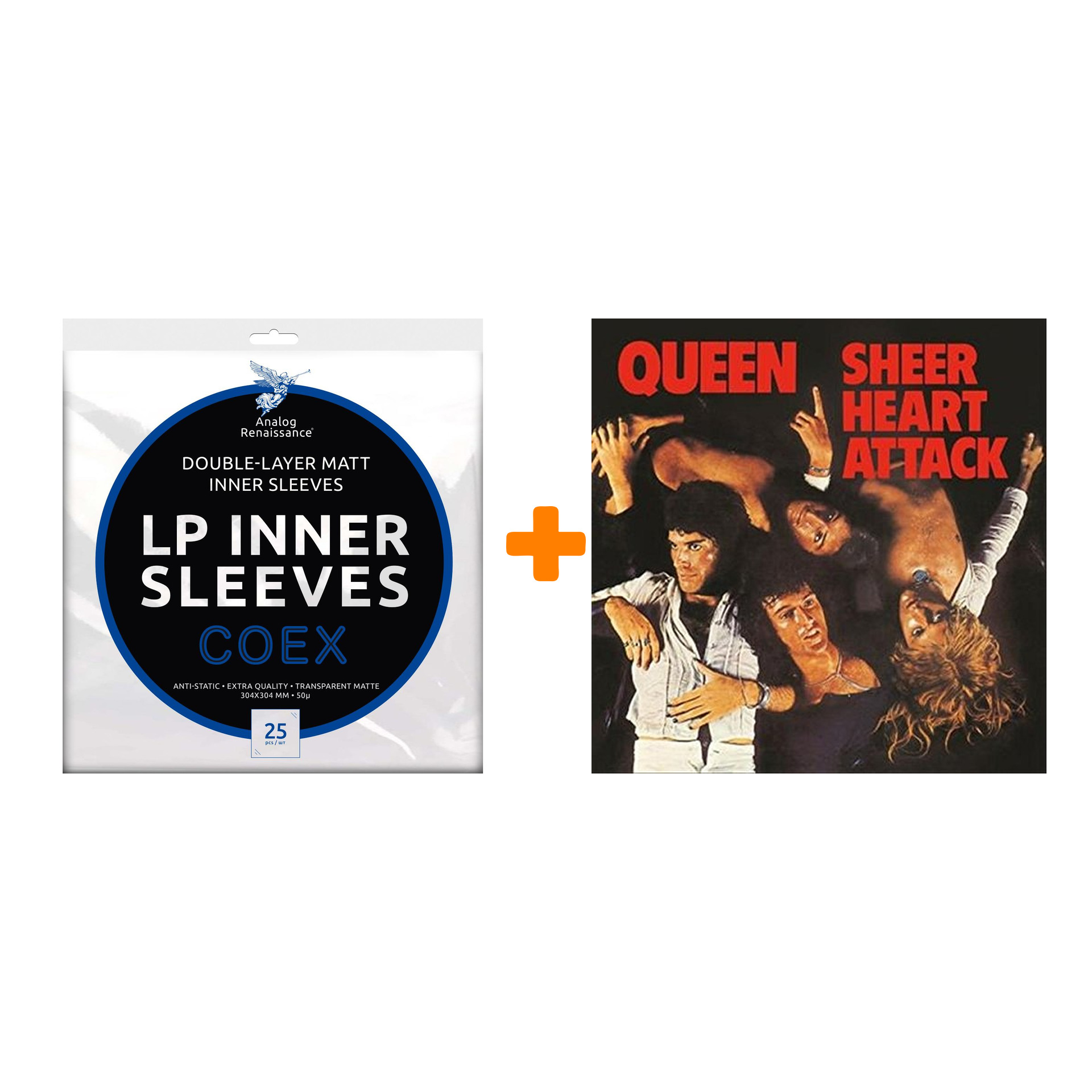 QUEEN Sheer Heart Attack LP + Конверты внутренние COEX для грампластинок 12 25шт Набор