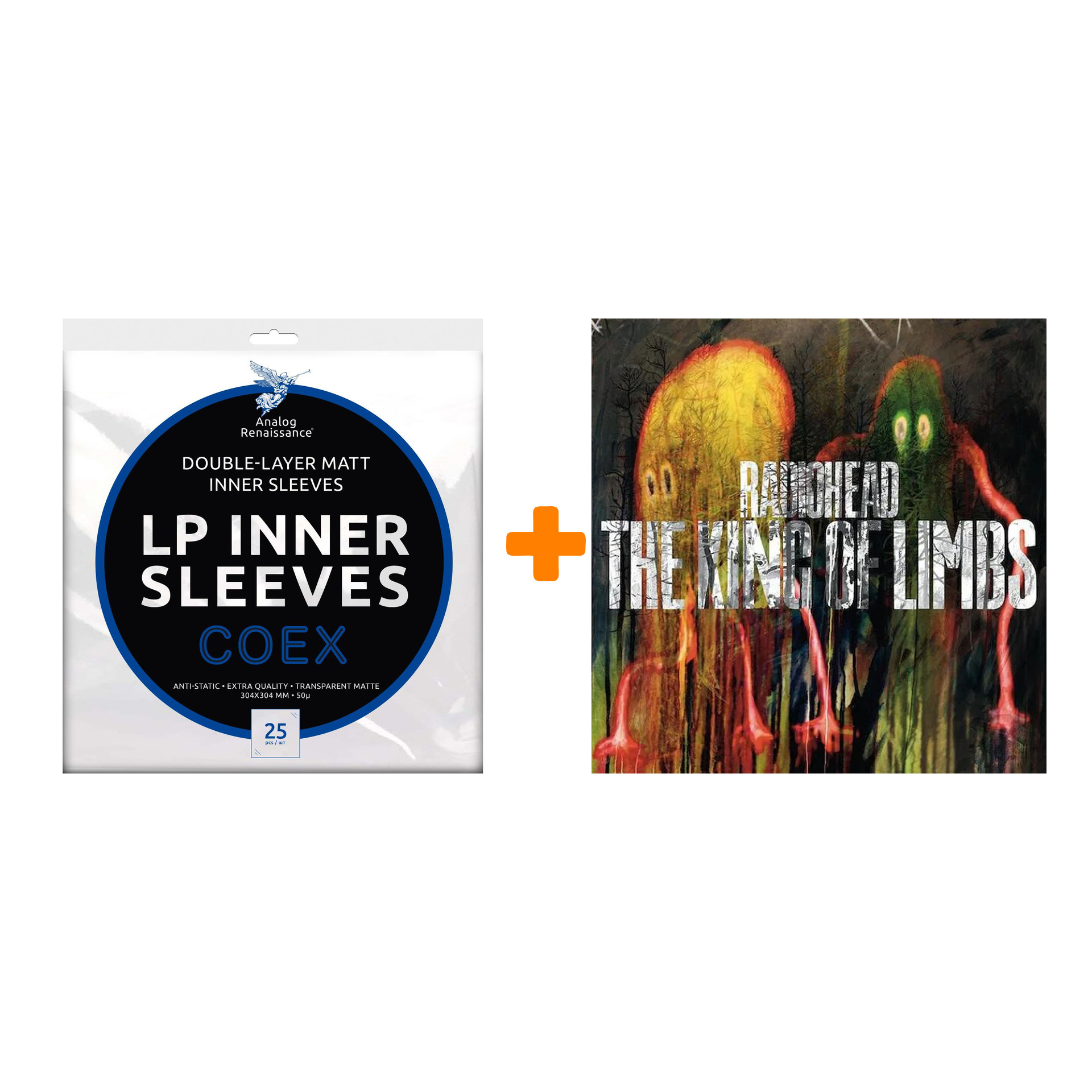 

RADIOHEAD The King Of Limbs LP + Конверты внутренние COEX для грампластинок 12" 25шт Набор