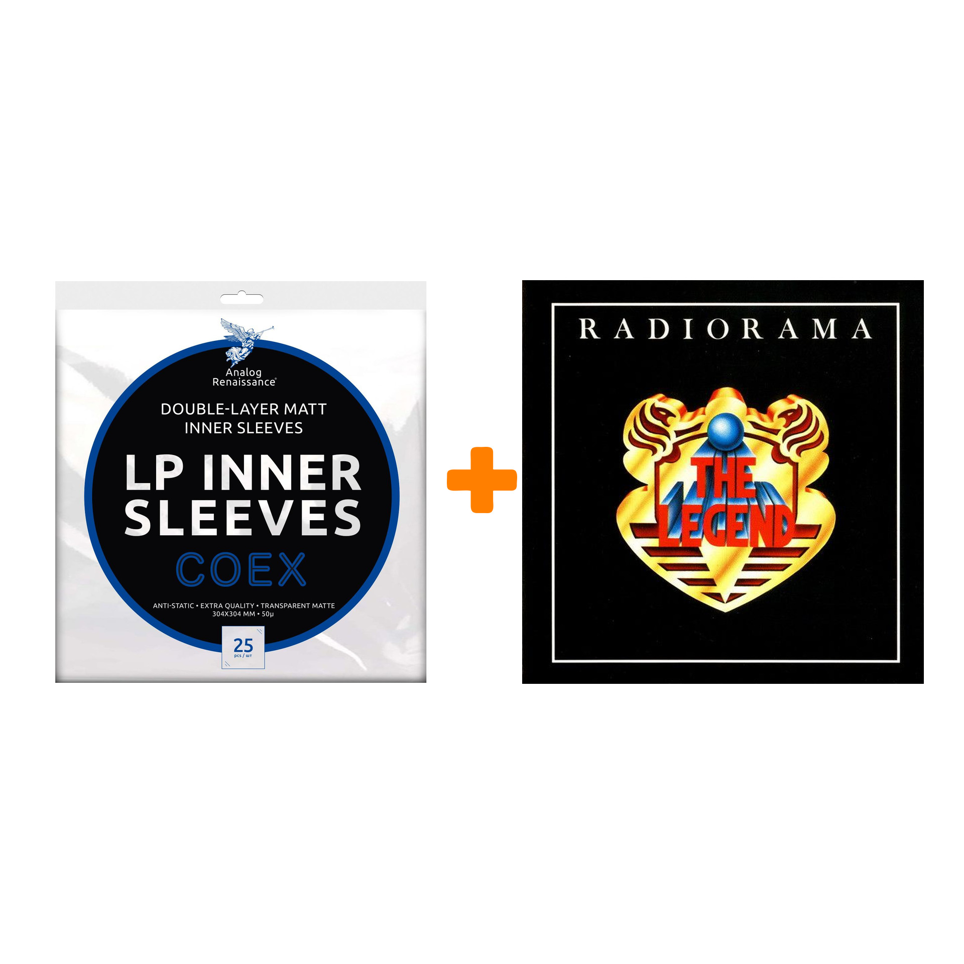 

RADIORAMA The Legend LP + Конверты внутренние COEX для грампластинок 12" 25шт Набор