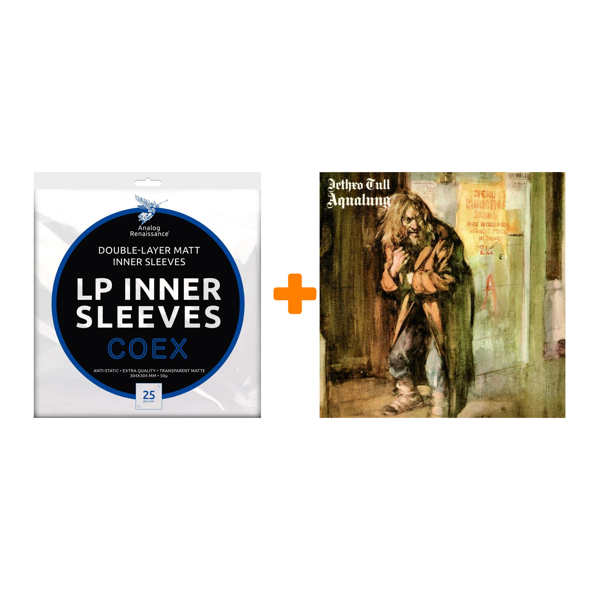 

JETHRO TULL Aqualung LP + Конверты внутренние COEX для грампластинок 12" 25шт Набор
