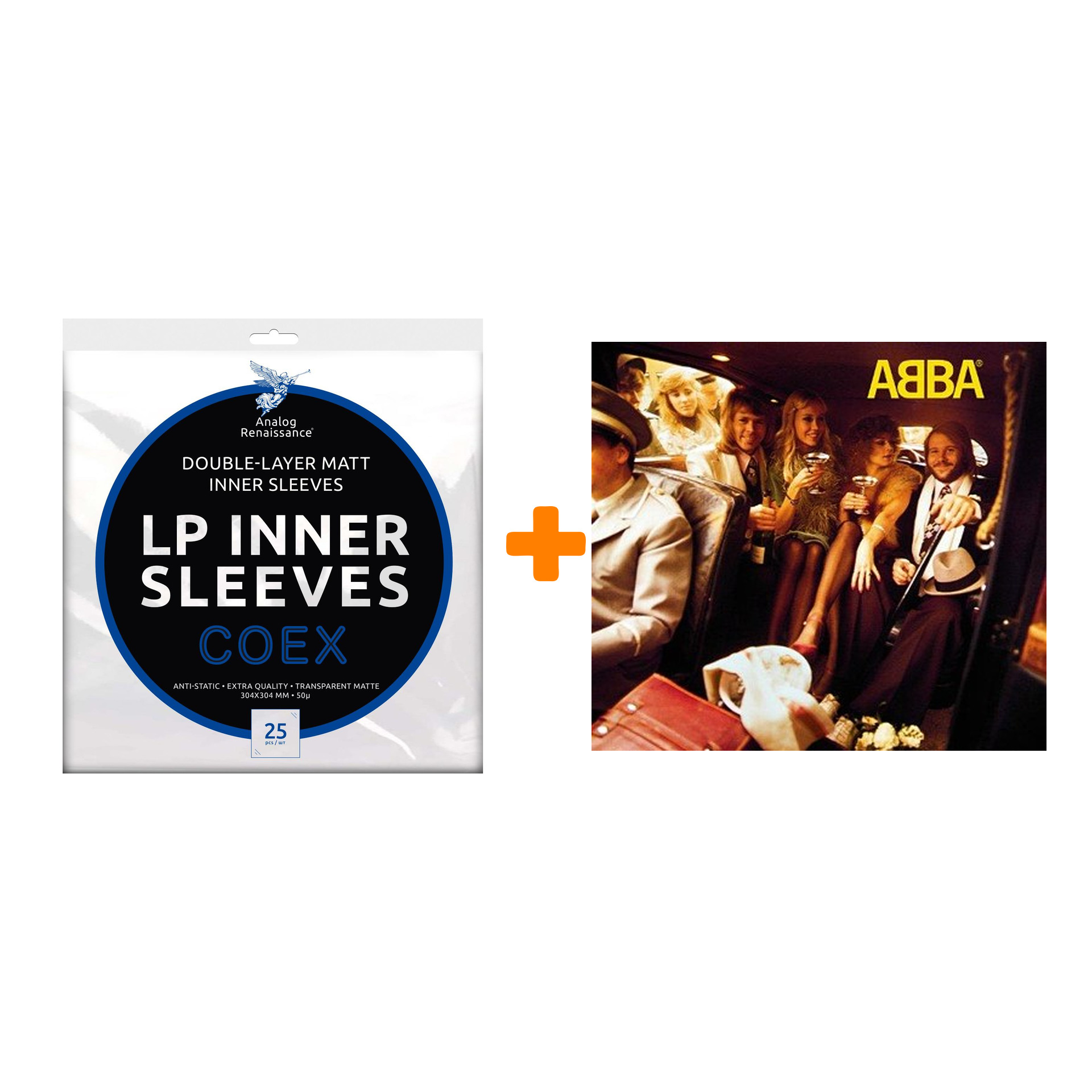 ABBA Abba LP + Конверты внутренние COEX для грампластинок 12 25шт Набор цена и фото