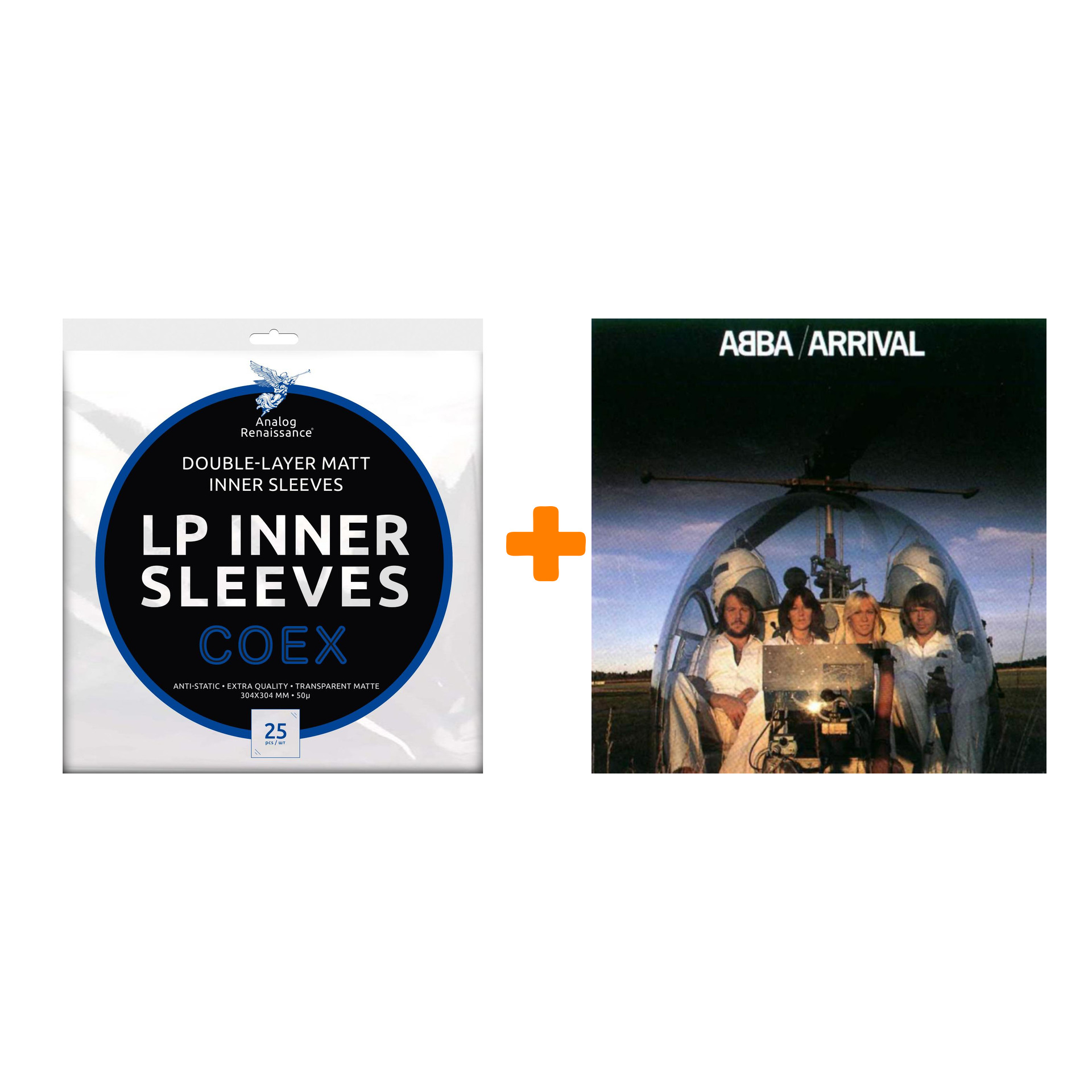 

ABBA Arrival LP + Конверты внутренние COEX для грампластинок 12" 25шт Набор