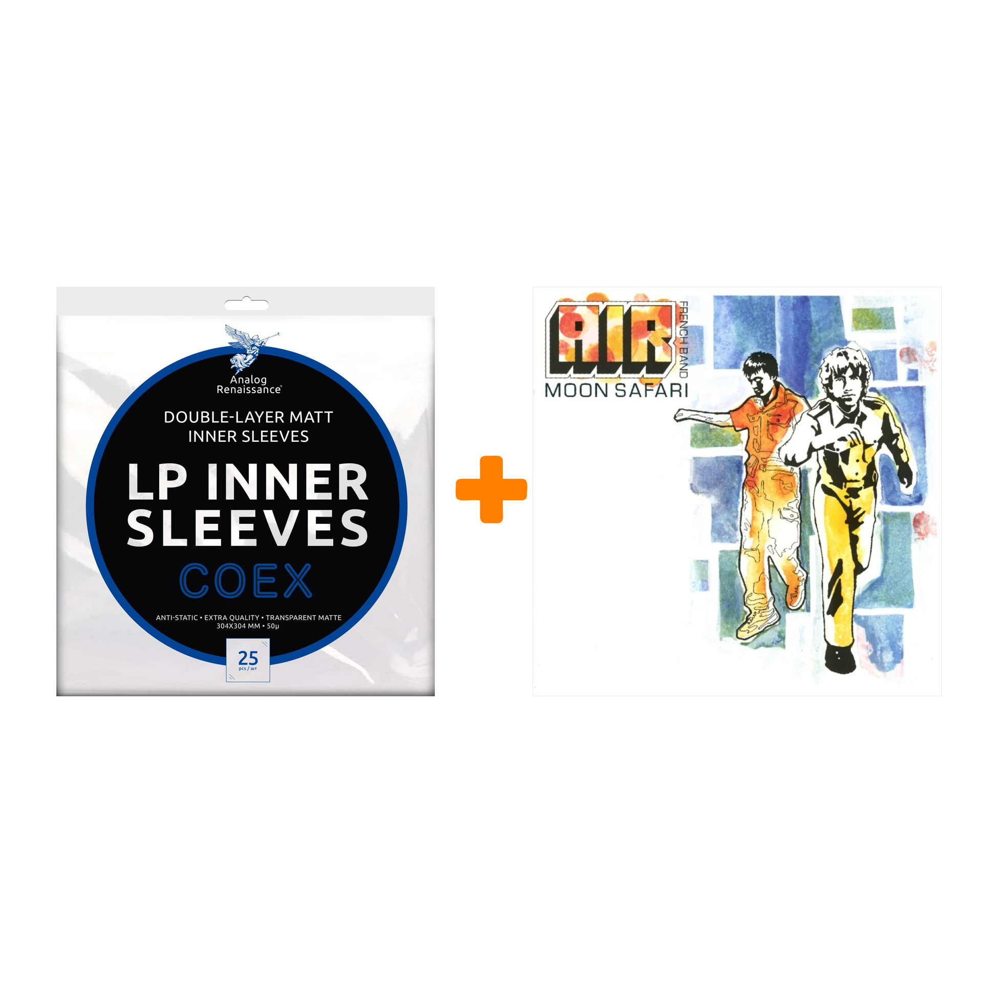 

AIR Moon Safari LP + Конверты внутренние COEX для грампластинок 12" 25шт Набор