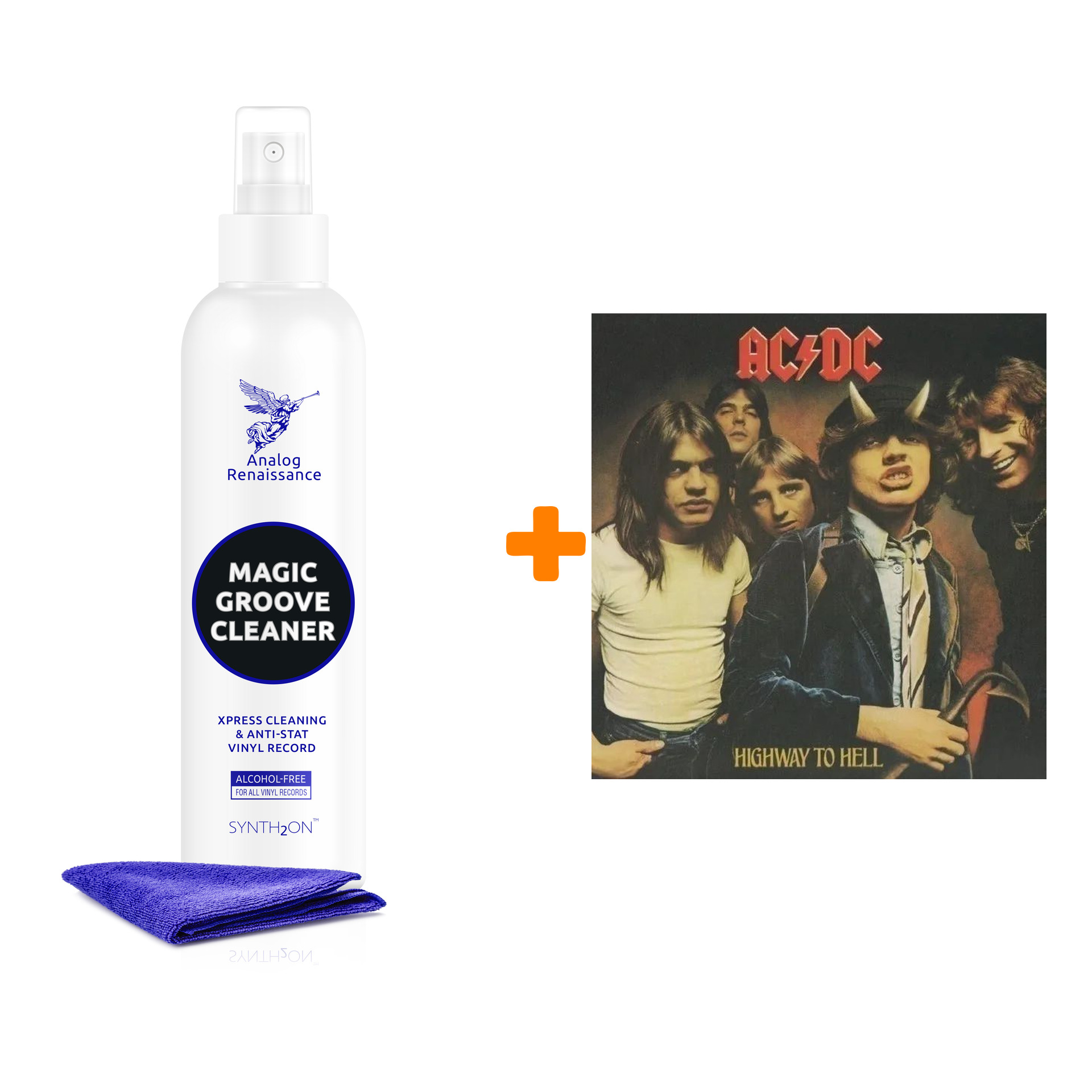 

AC/DC Highway To Hell LP + Спрей для очистки LP с микрофиброй 250мл Набор