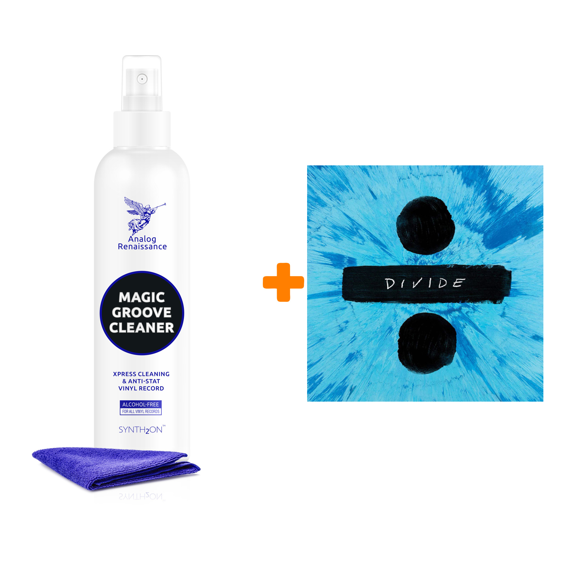 

SHEERAN ED Divide 2LP + Спрей для очистки LP с микрофиброй 250мл Набор