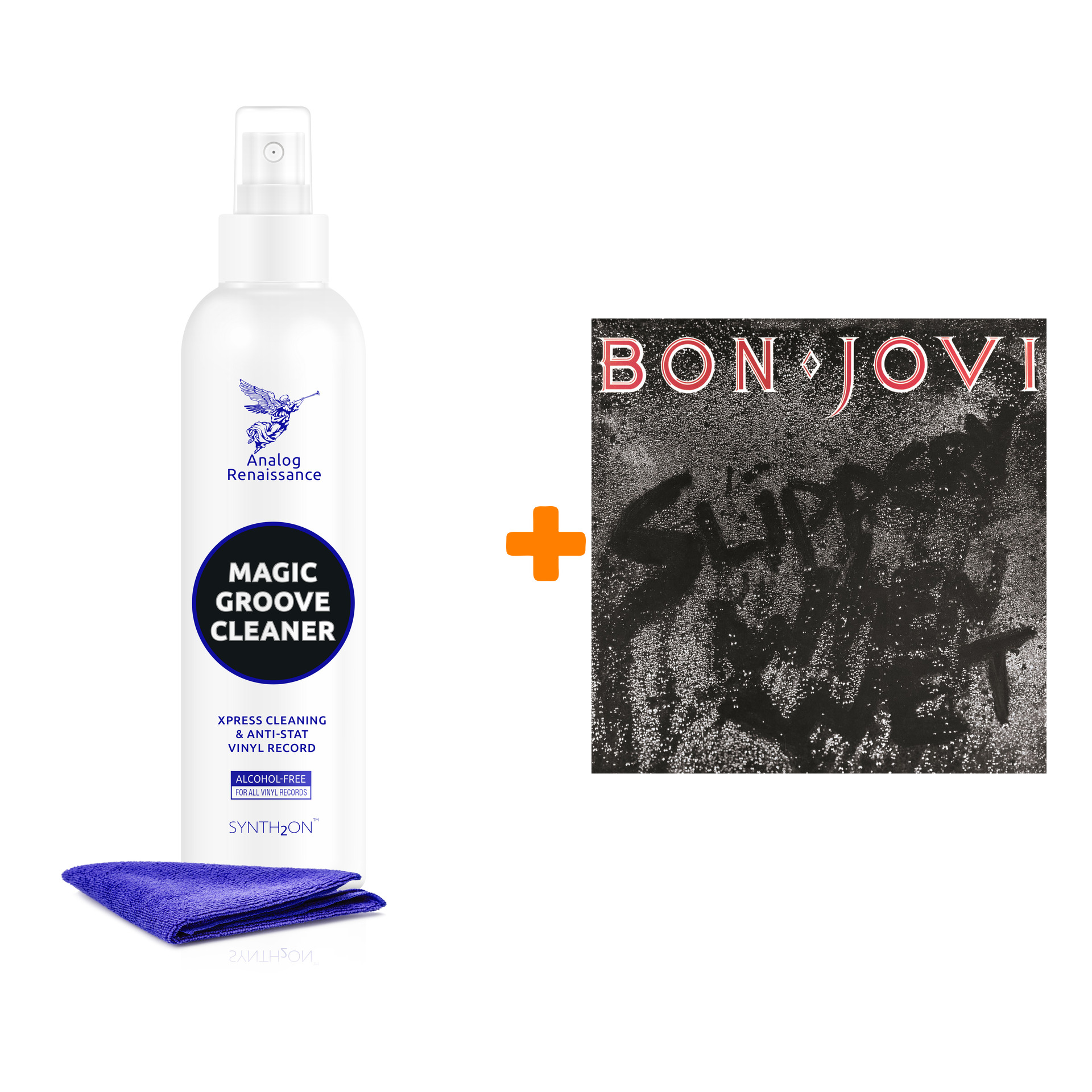 

BON JOVI Slippery When Wet LP + Спрей для очистки LP с микрофиброй 250мл Набор